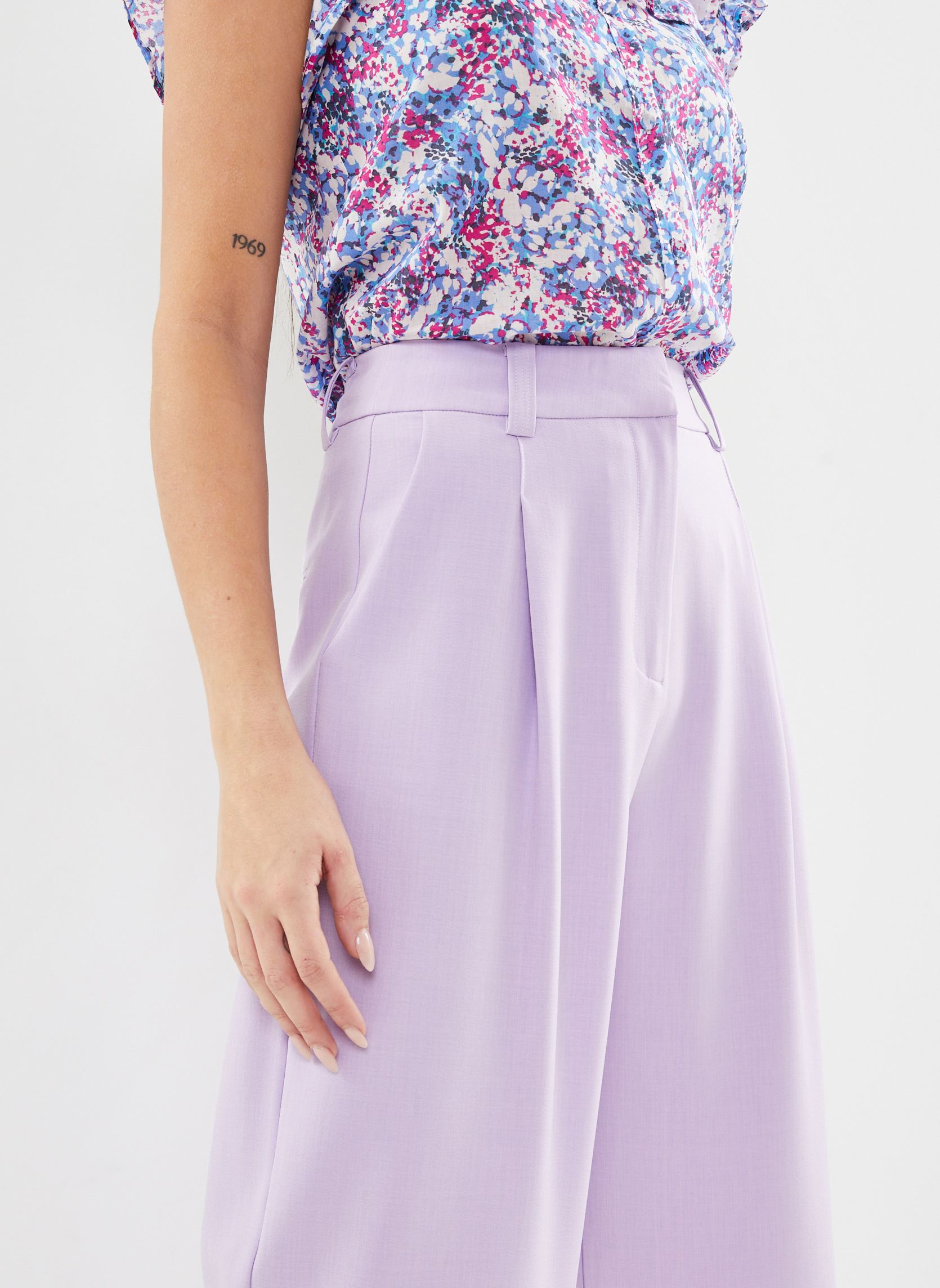 Pantalons larges Julio femme violet Suncoo Pantalons larges Julio femme violet Mauve