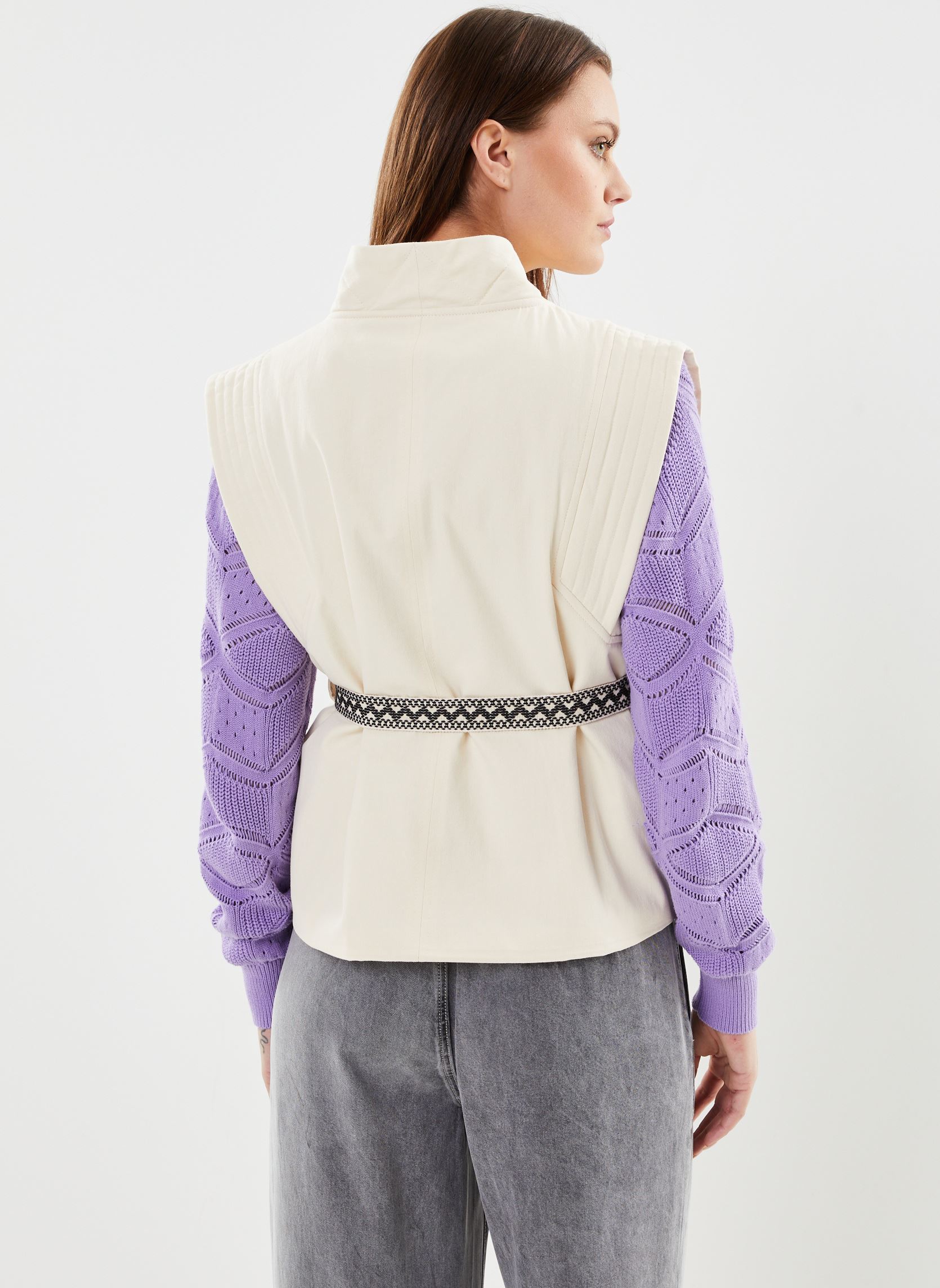 Bodywarmer Elvis dames wit Suncoo Bodywarmer Elvis dames wit Crème