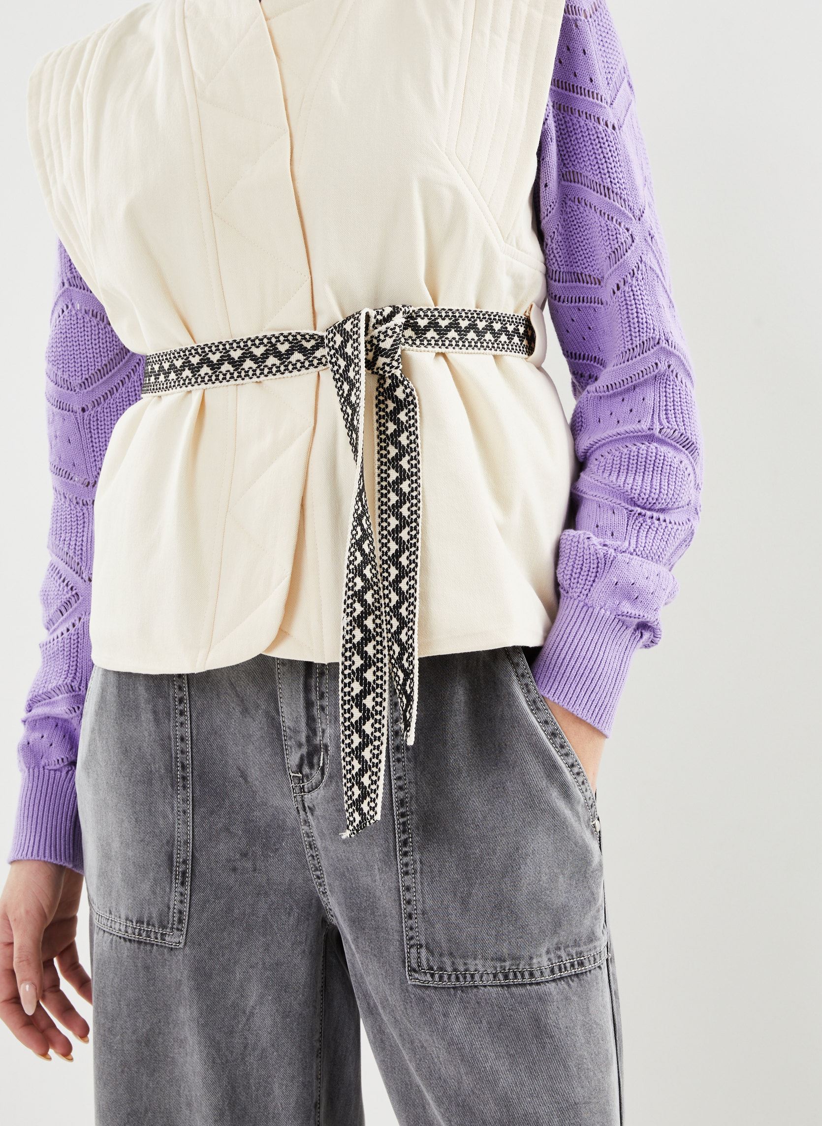 Bodywarmer Elvis dames wit Suncoo Bodywarmer Elvis dames wit Crème
