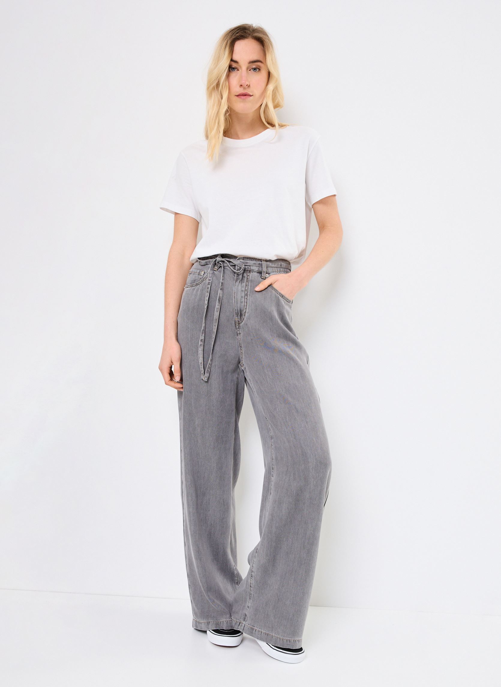 Flared jeans Rabi dames grijs Suncoo Flared jeans Rabi dames grijs CARBONE25