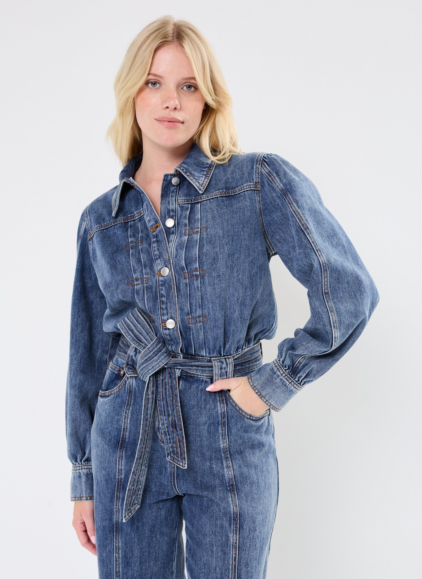 Broekpakken Tivoli dames blauw Suncoo Broekpakken Tivoli dames blauw Bleu Jeans