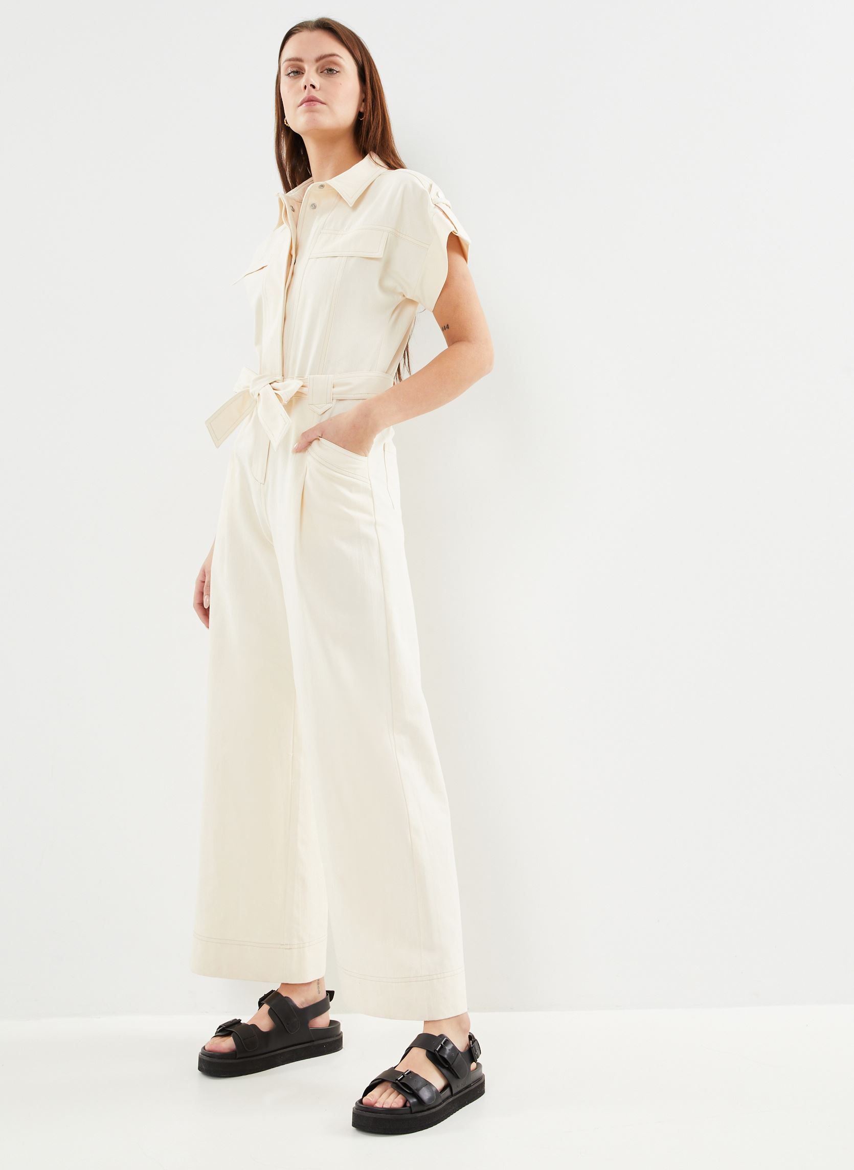 Jumpsuits Tomy damen weiß Suncoo Jumpsuits Tomy damen weiß Crème