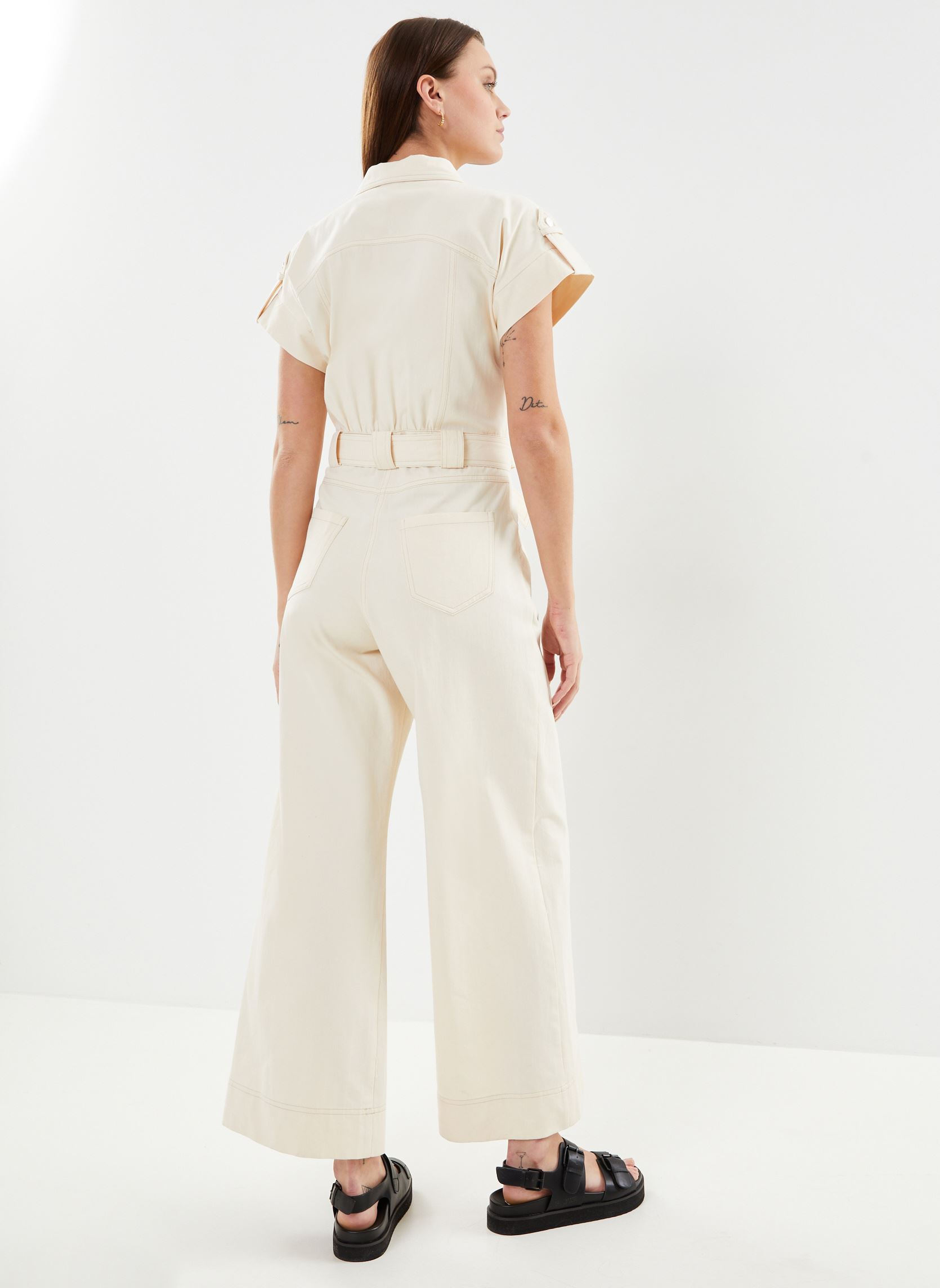 Jumpsuits Tomy damen weiß Suncoo Jumpsuits Tomy damen weiß Crème
