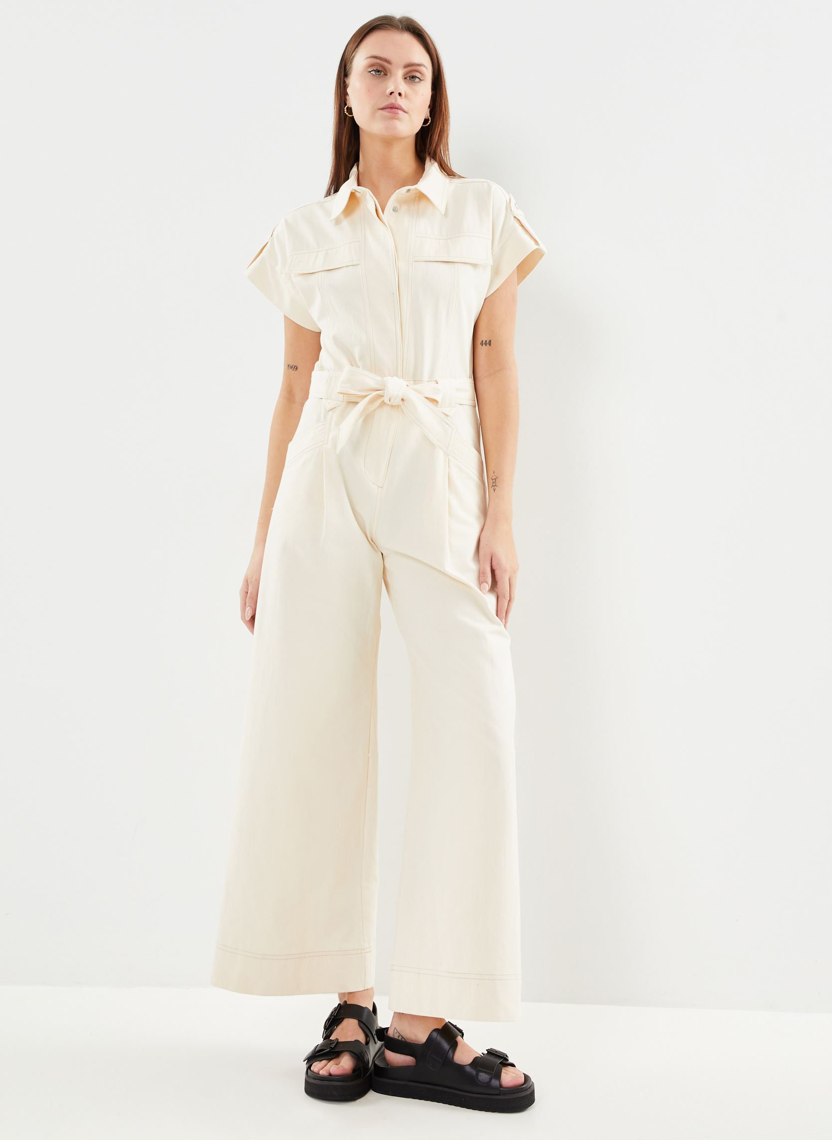 Jumpsuits Tomy damen weiß Suncoo Jumpsuits Tomy damen weiß Crème