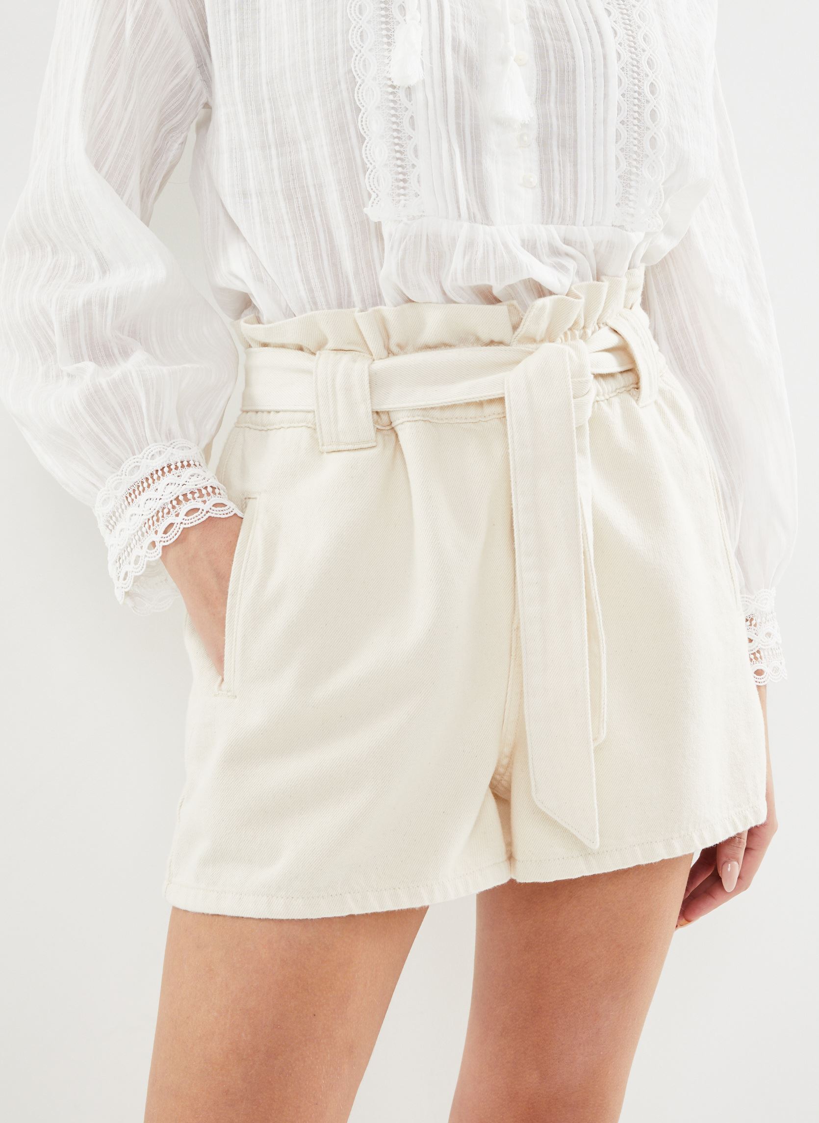 Shorts Kiki dames wit Suncoo Shorts Kiki dames wit BLANC