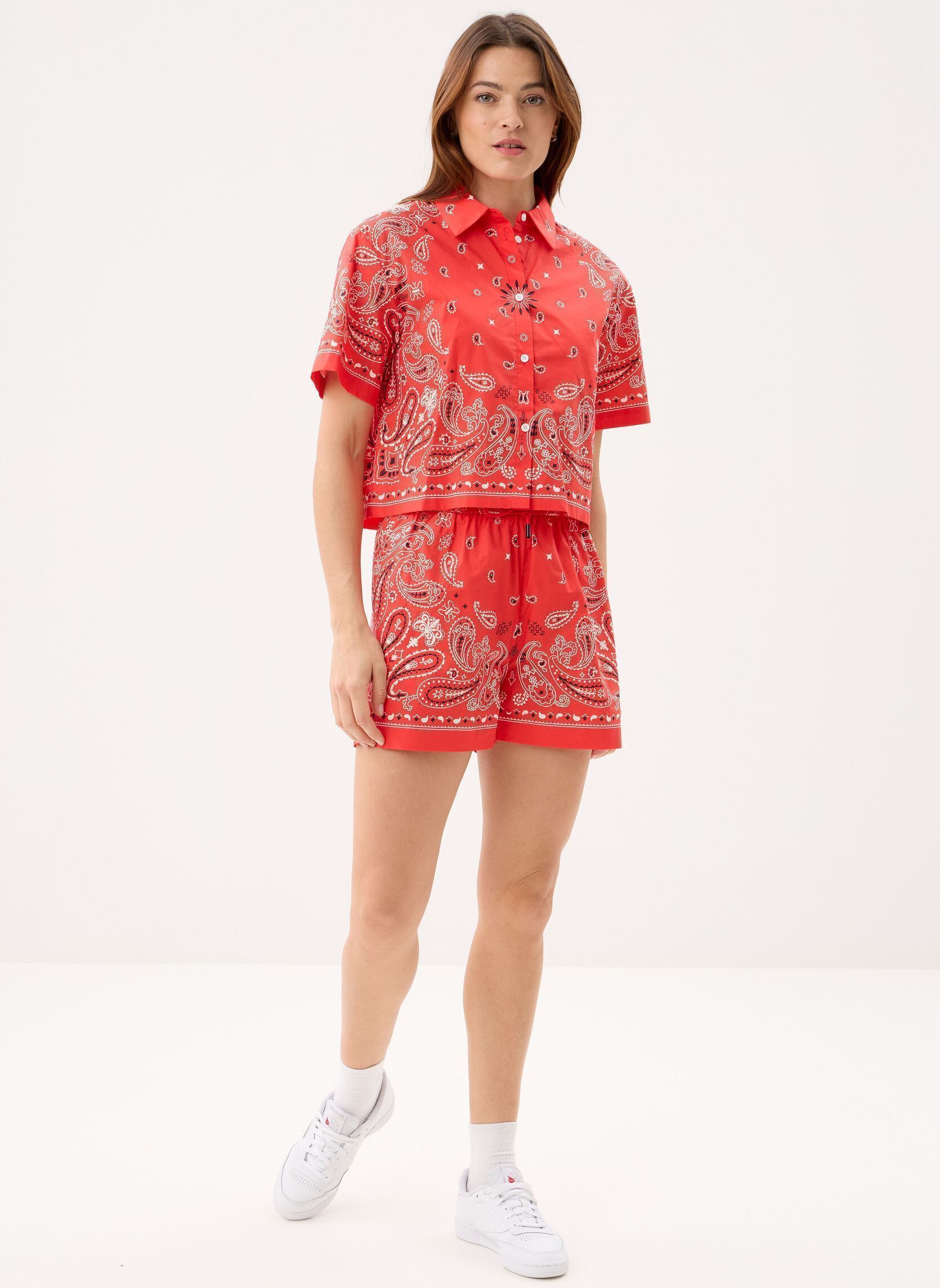 Shorts Bahia dames rood Suncoo Shorts Bahia dames rood Rouge