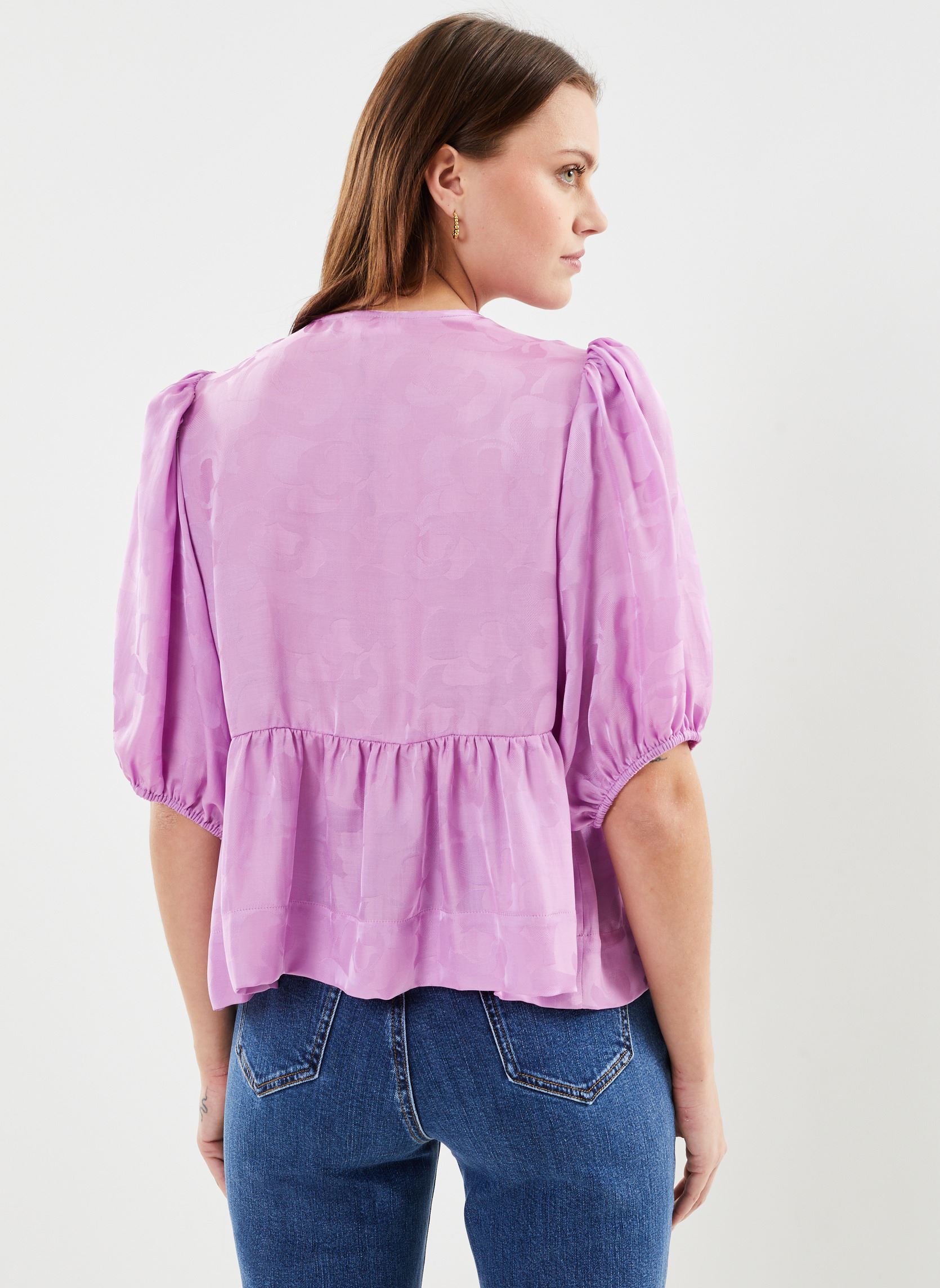 Blouses manches courtes Luxy femme violet Suncoo Blouses manches courtes Luxy femme violet Mauve
