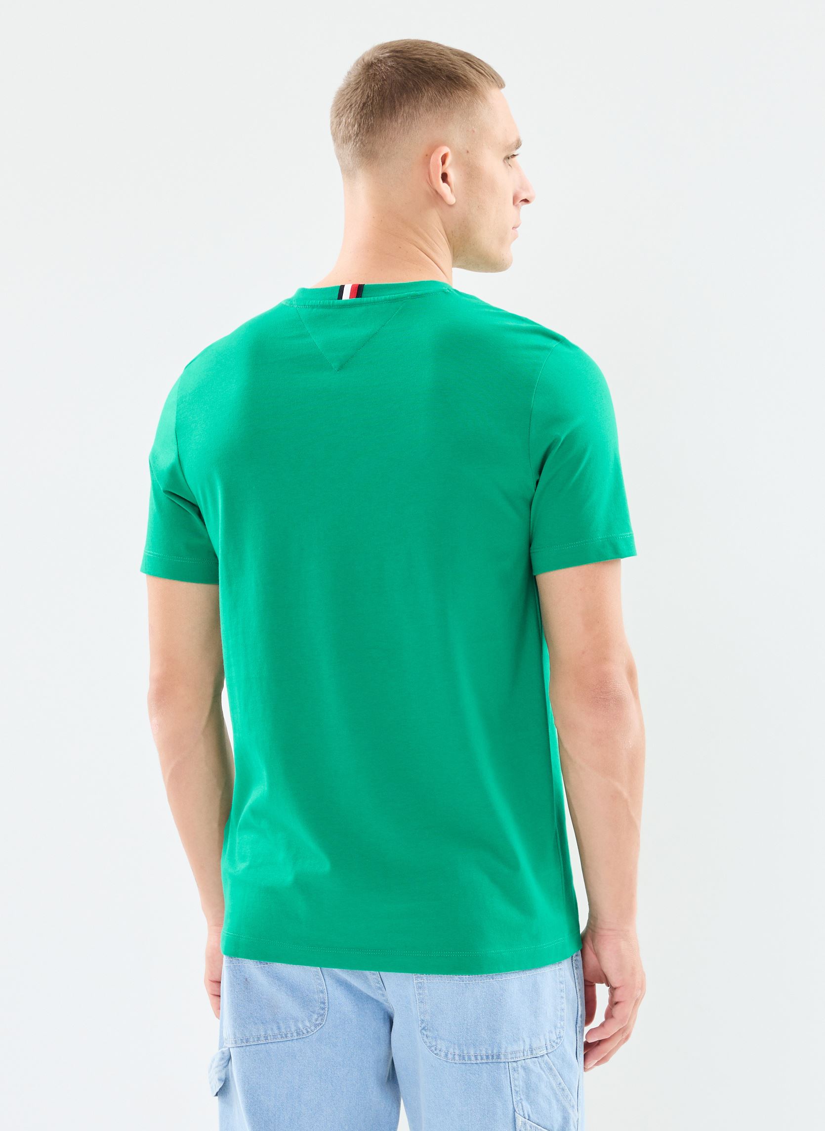 Kurzarm-T-Shirts Monogram Imd Tee herren grün Tommy Hilfiger Kurzarm-T-Shirts Monogram Imd Tee herren grün OLYMPIC GREEN