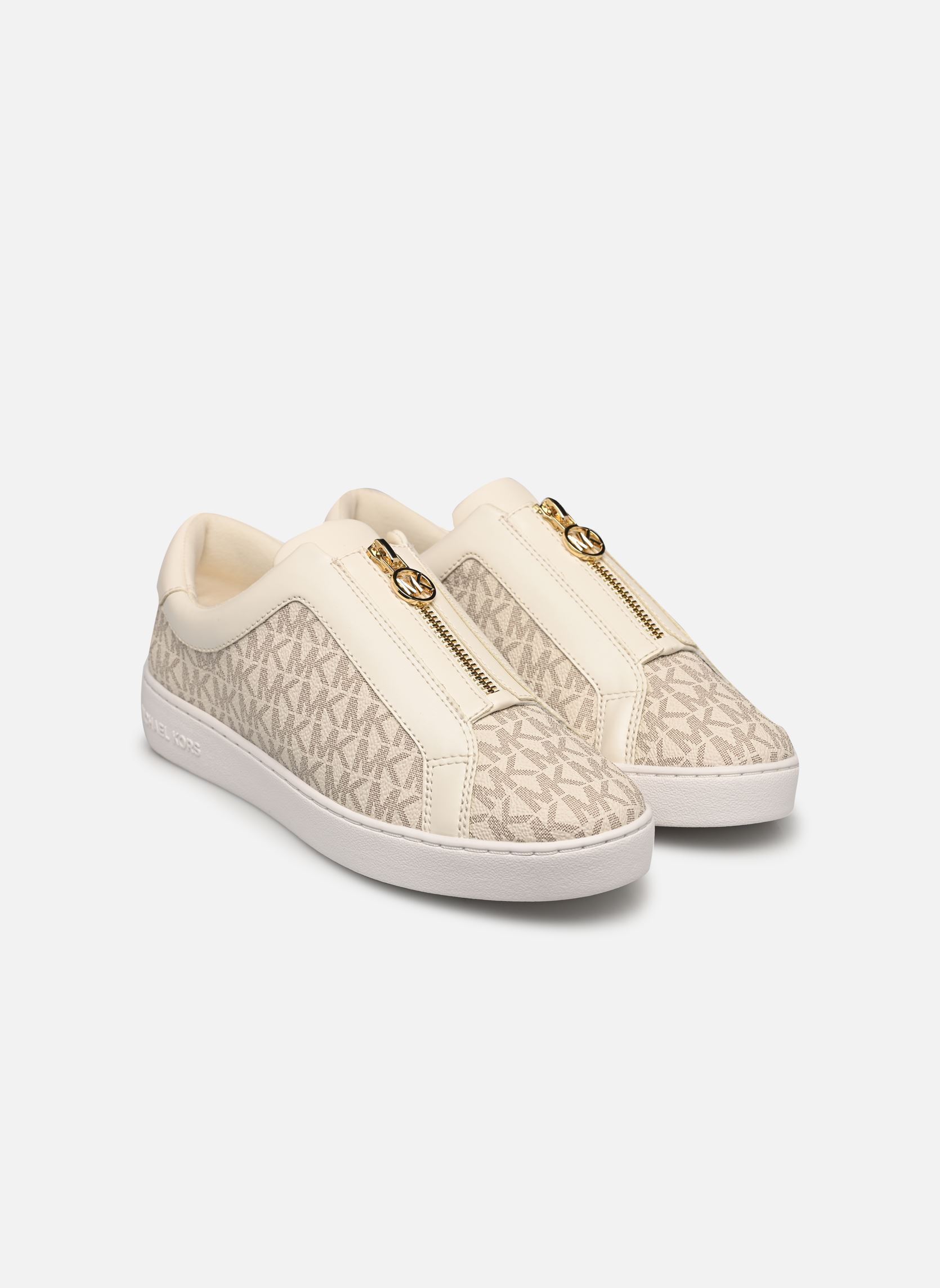 Baskets basses KEATON ZIP SLIP ON femme blanc Michael Michael Kors Baskets basses KEATON ZIP SLIP ON femme blanc Vanilla