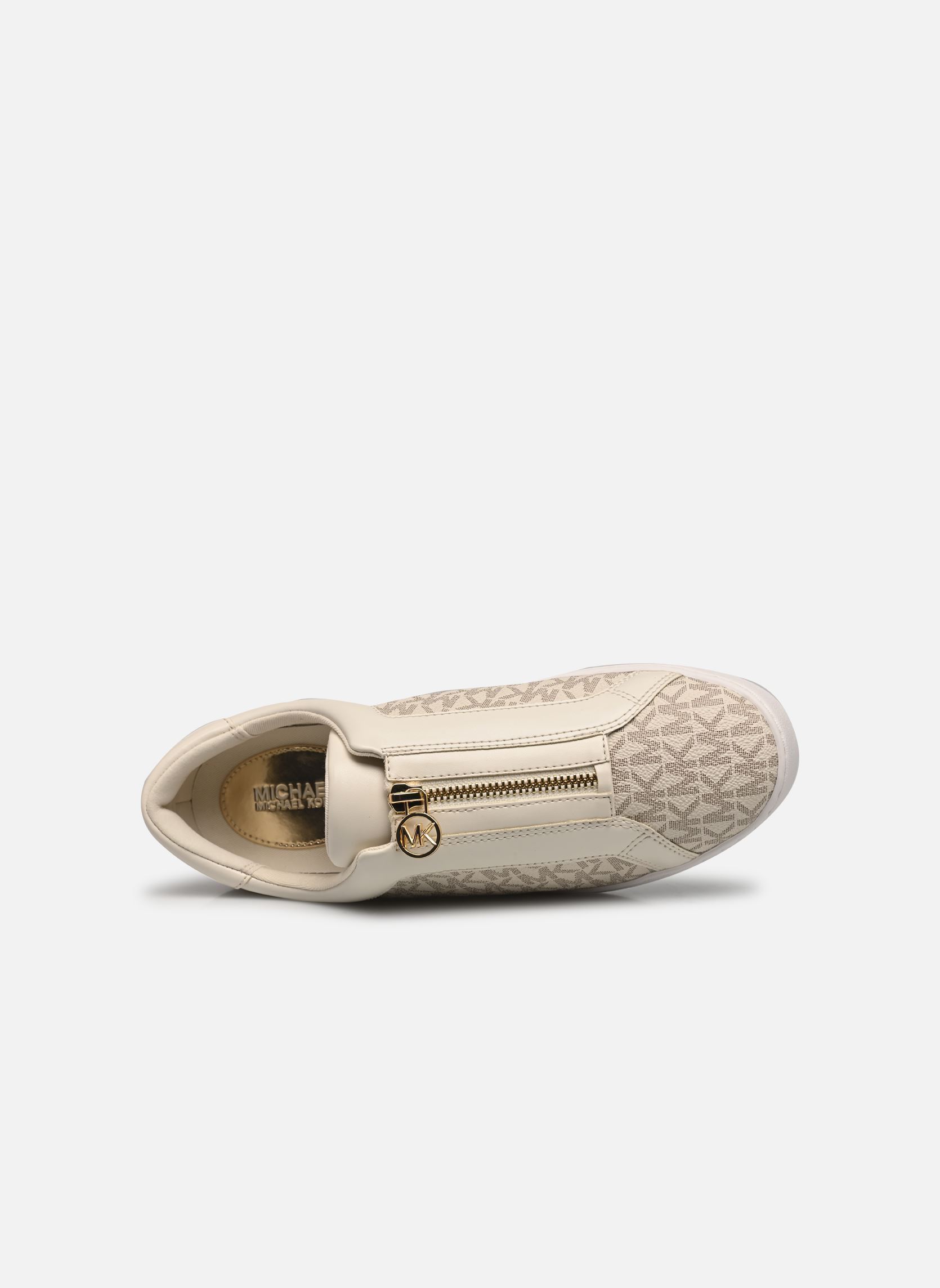 Baskets basses KEATON ZIP SLIP ON femme blanc Michael Michael Kors Baskets basses KEATON ZIP SLIP ON femme blanc Vanilla