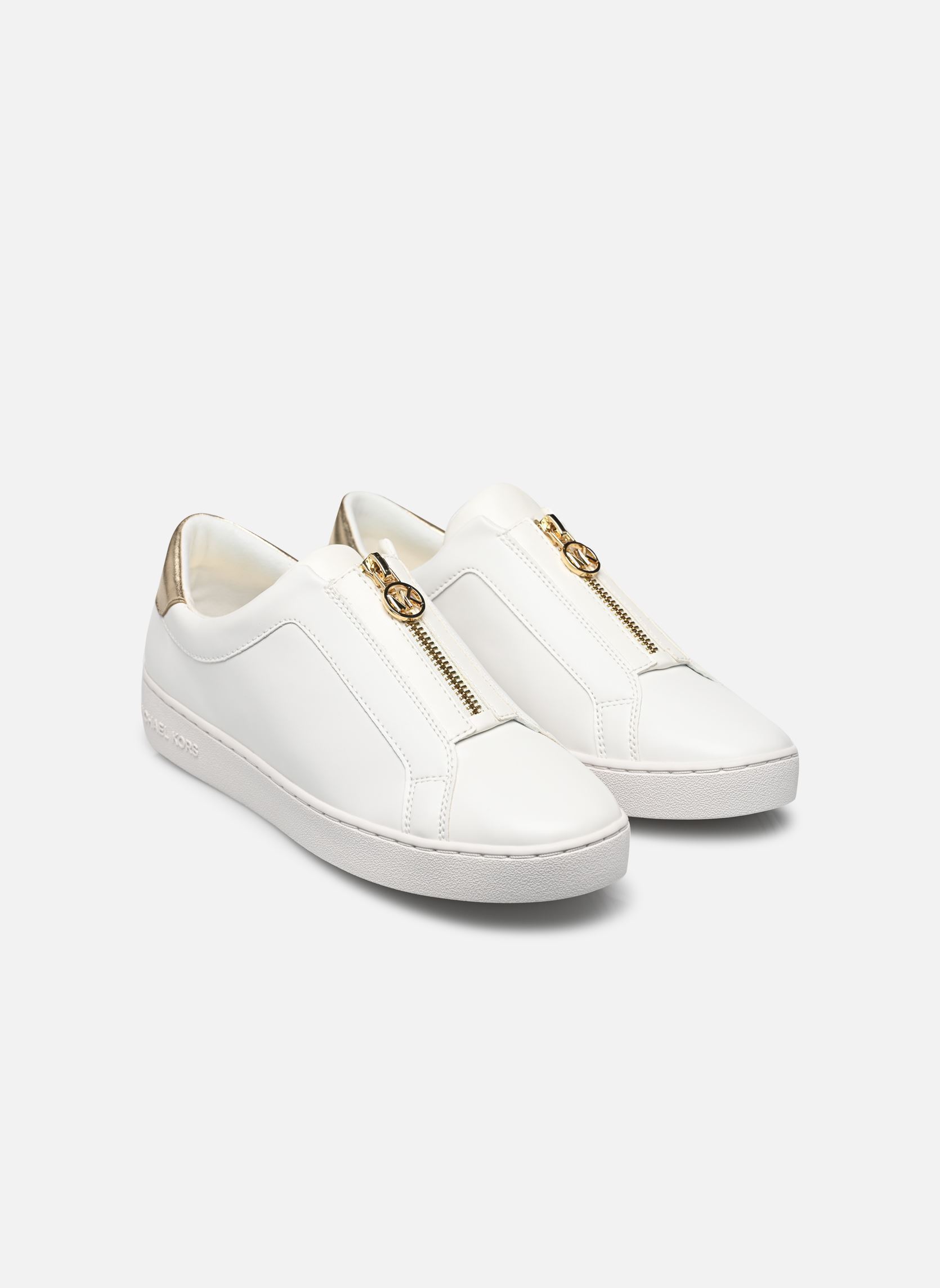 Lage sneakers KEATON ZIP SLIP ON dames goud en brons Michael Michael Kors Lage sneakers KEATON ZIP SLIP ON dames goud en brons PALE GOLD