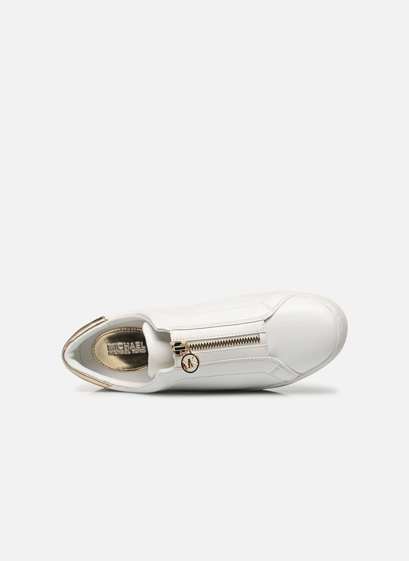 Lage sneakers KEATON ZIP SLIP ON dames goud en brons Michael Michael Kors Lage sneakers KEATON ZIP SLIP ON dames goud en brons PALE GOLD