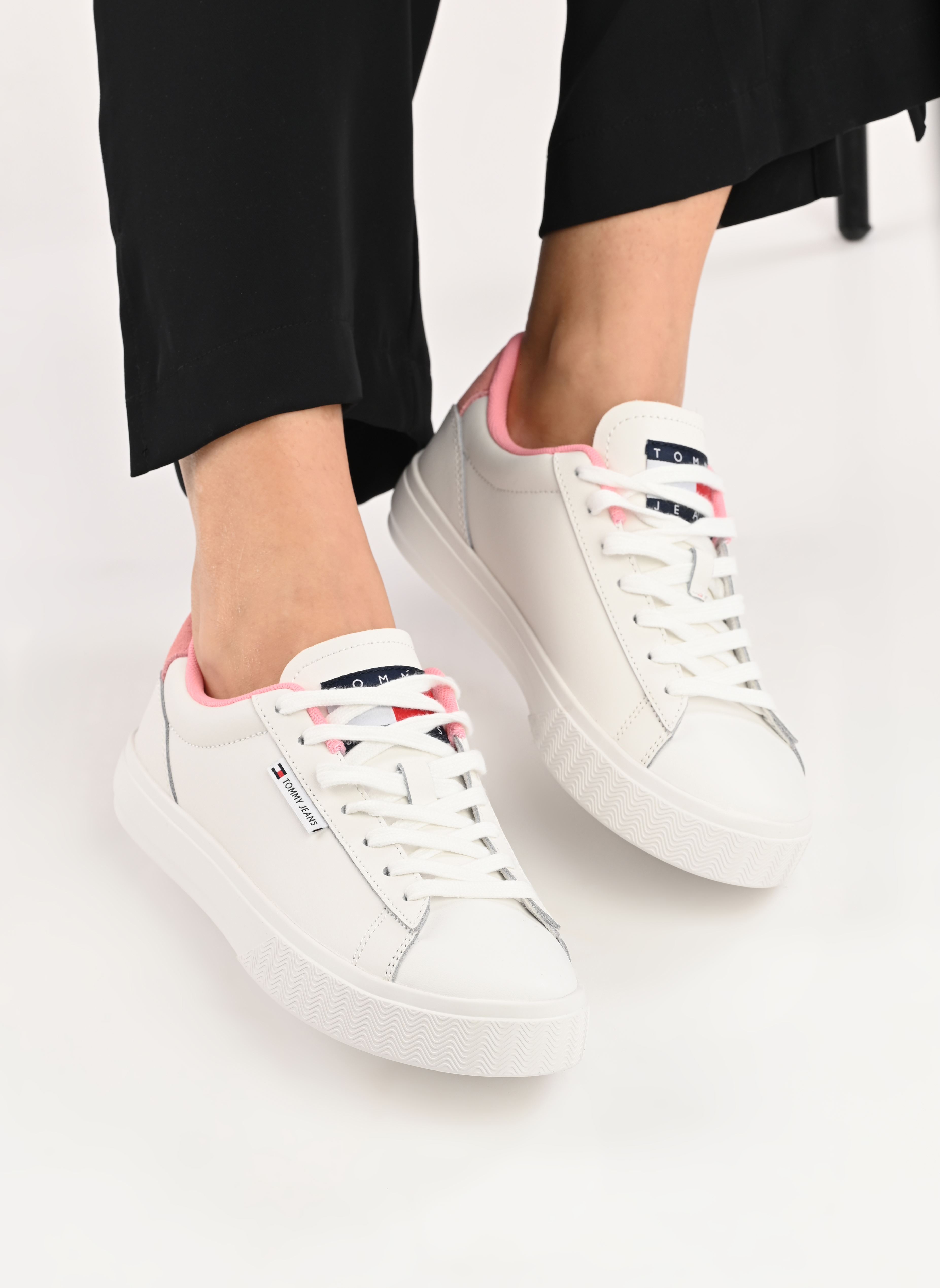 Baskets TJW CUPSOLE SNEAKER femme rose Tommy Jeans Baskets TJW CUPSOLE SNEAKER femme rose TICKLED PINK