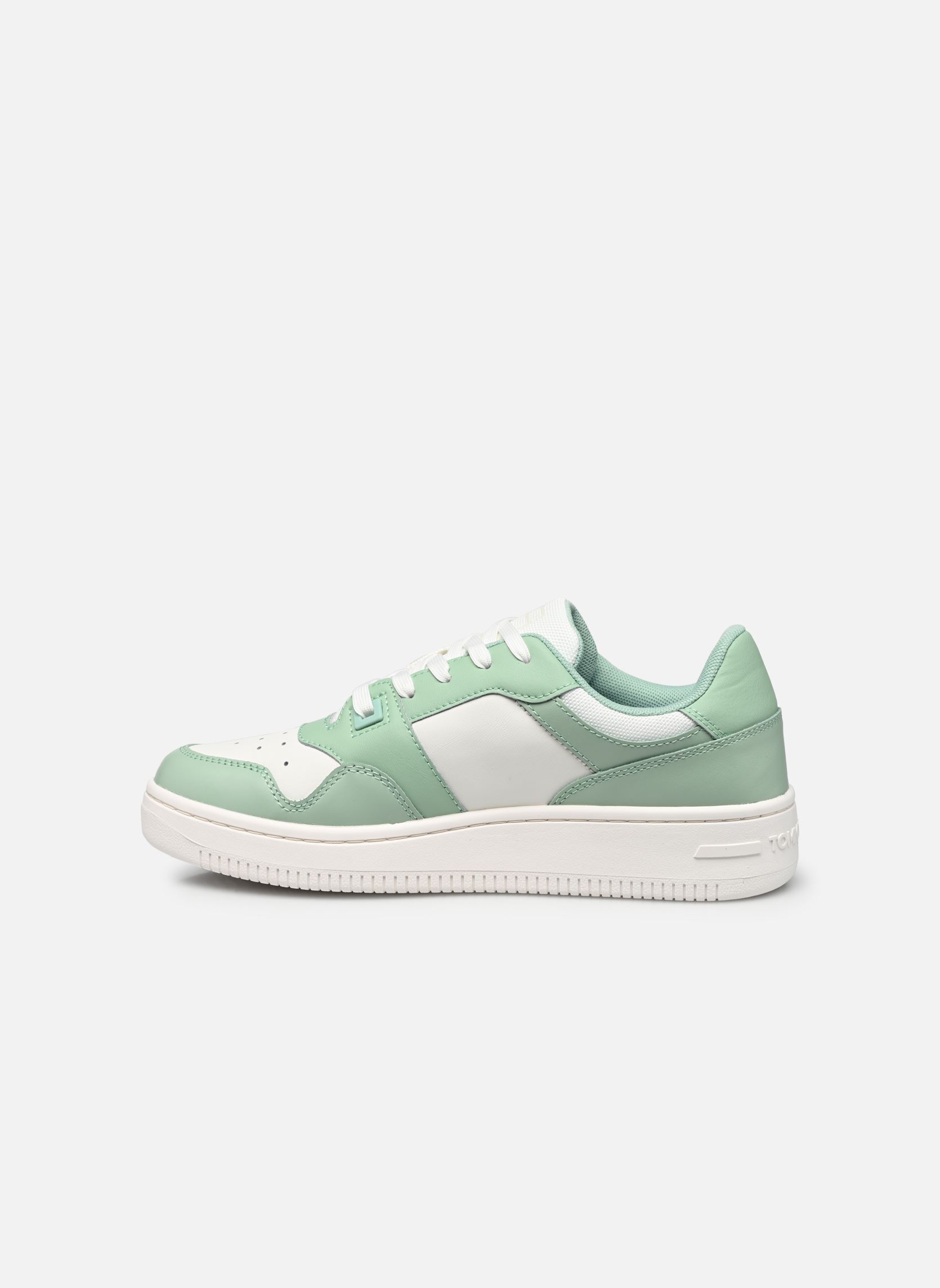 Sneaker TJW RETRO BASKET ESS damen grün Tommy Jeans Sneaker TJW RETRO BASKET ESS damen grün JADESTONE GREEN