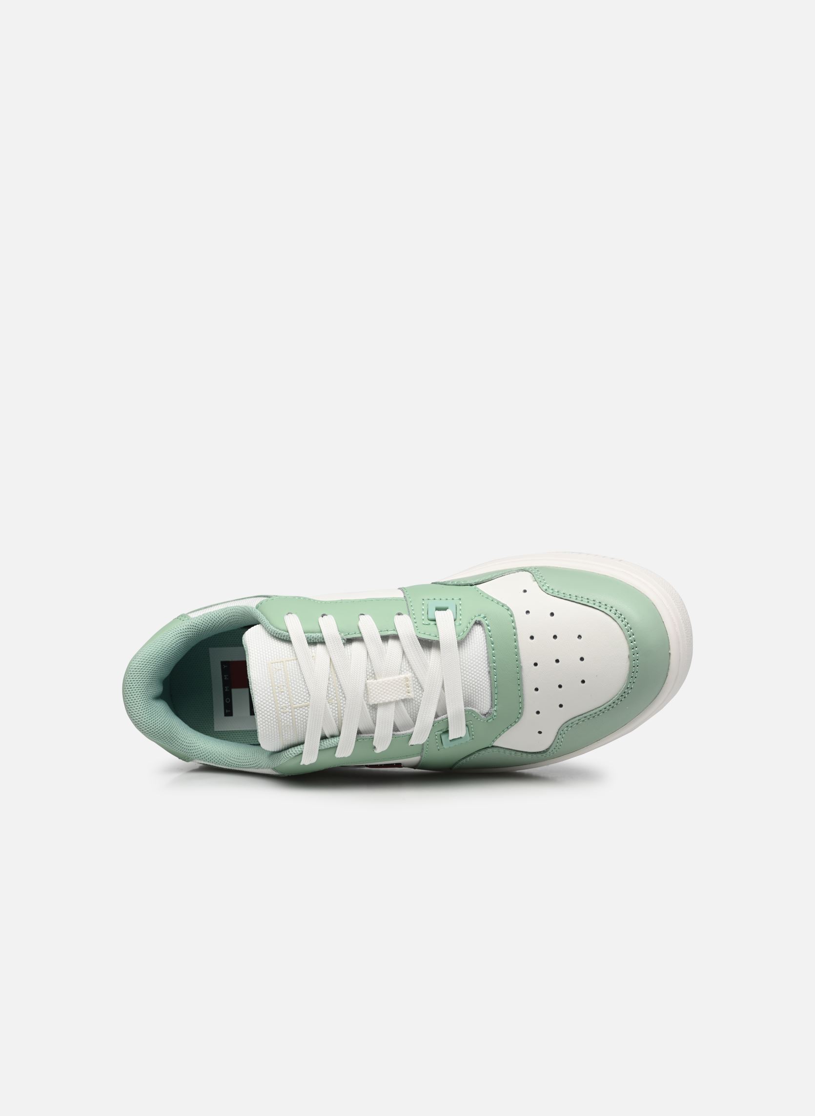 Sneaker TJW RETRO BASKET ESS damen grün Tommy Jeans Sneaker TJW RETRO BASKET ESS damen grün JADESTONE GREEN