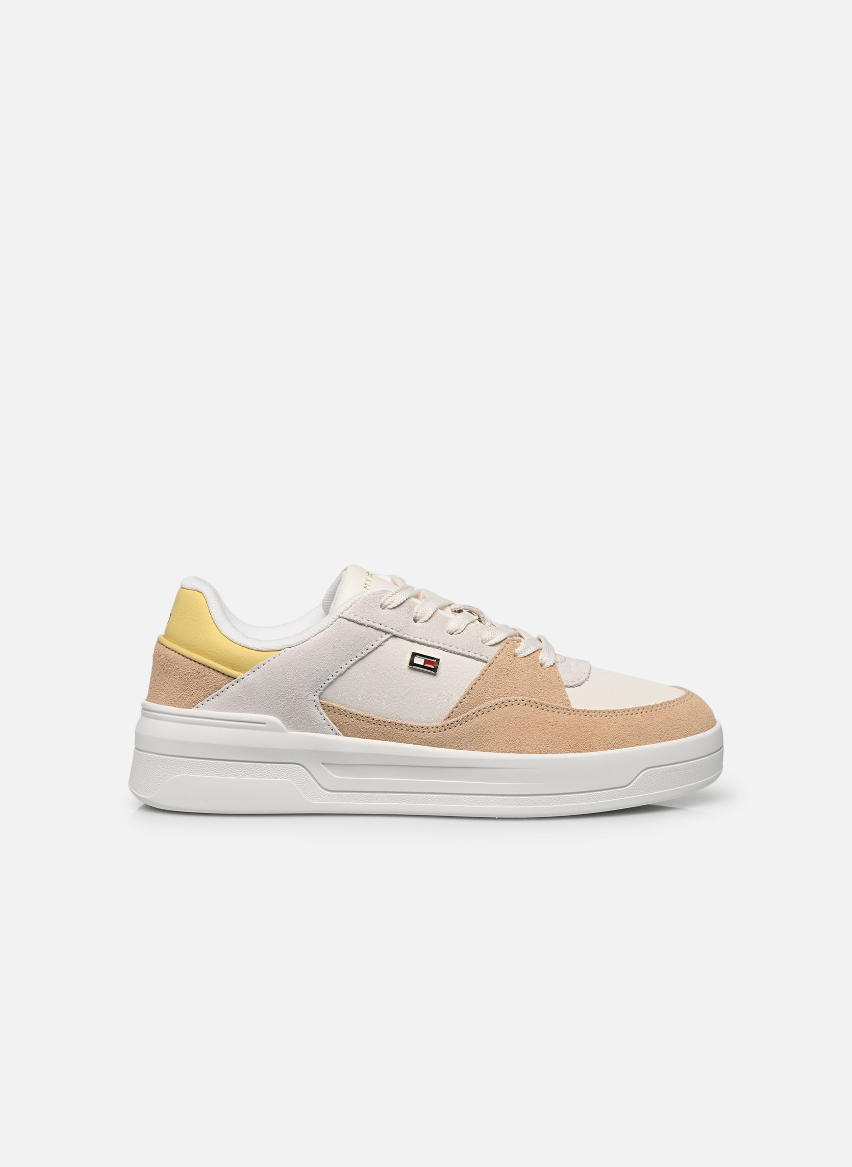 Sneaker ESSENTIAL BASKET SNE damen weiß Tommy Hilfiger Sneaker ESSENTIAL BASKET SNE damen weiß ANCIENT WHITE/CLAYED PEBBLE