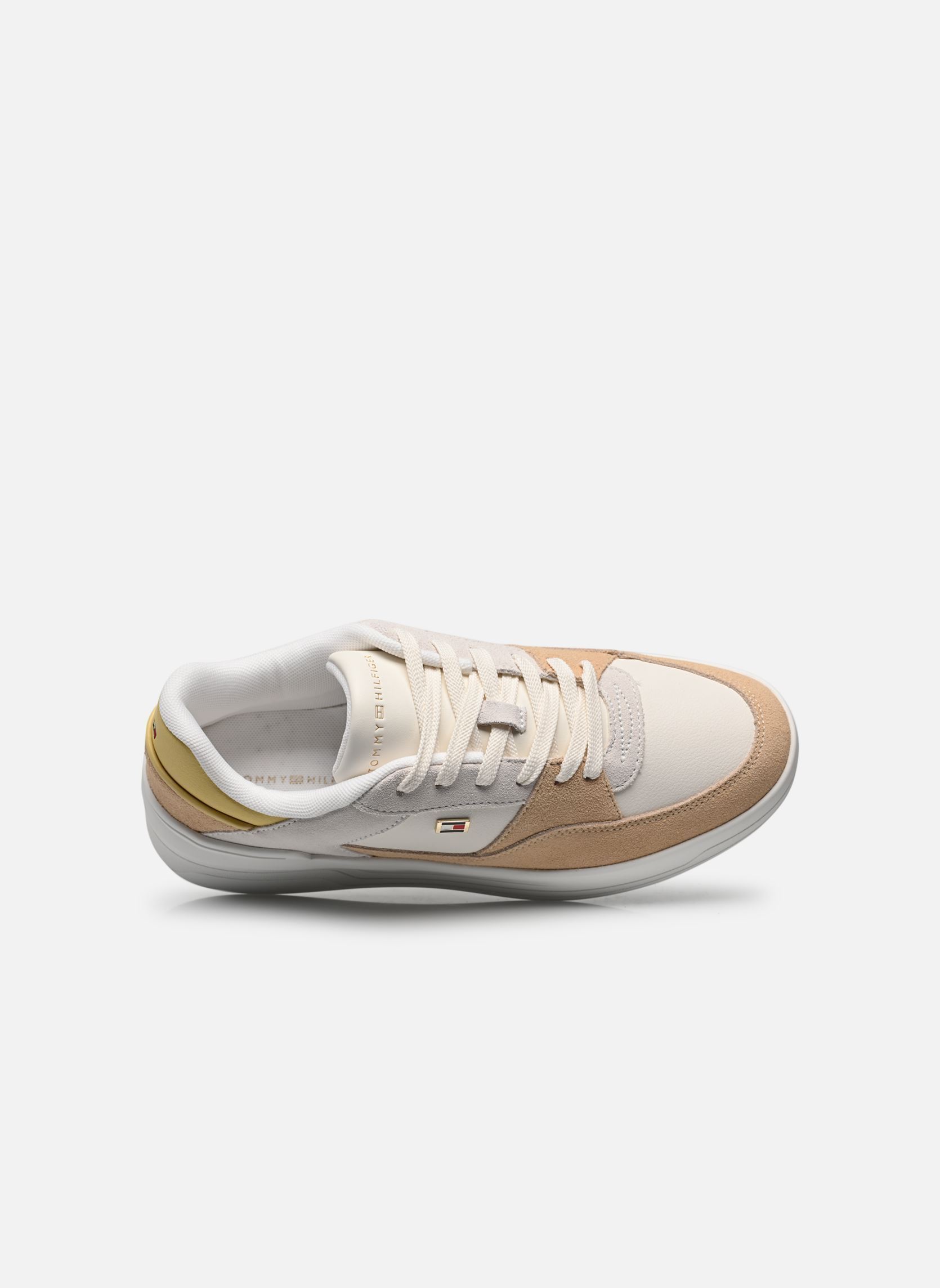Sneaker ESSENTIAL BASKET SNE damen weiß Tommy Hilfiger Sneaker ESSENTIAL BASKET SNE damen weiß ANCIENT WHITE/CLAYED PEBBLE