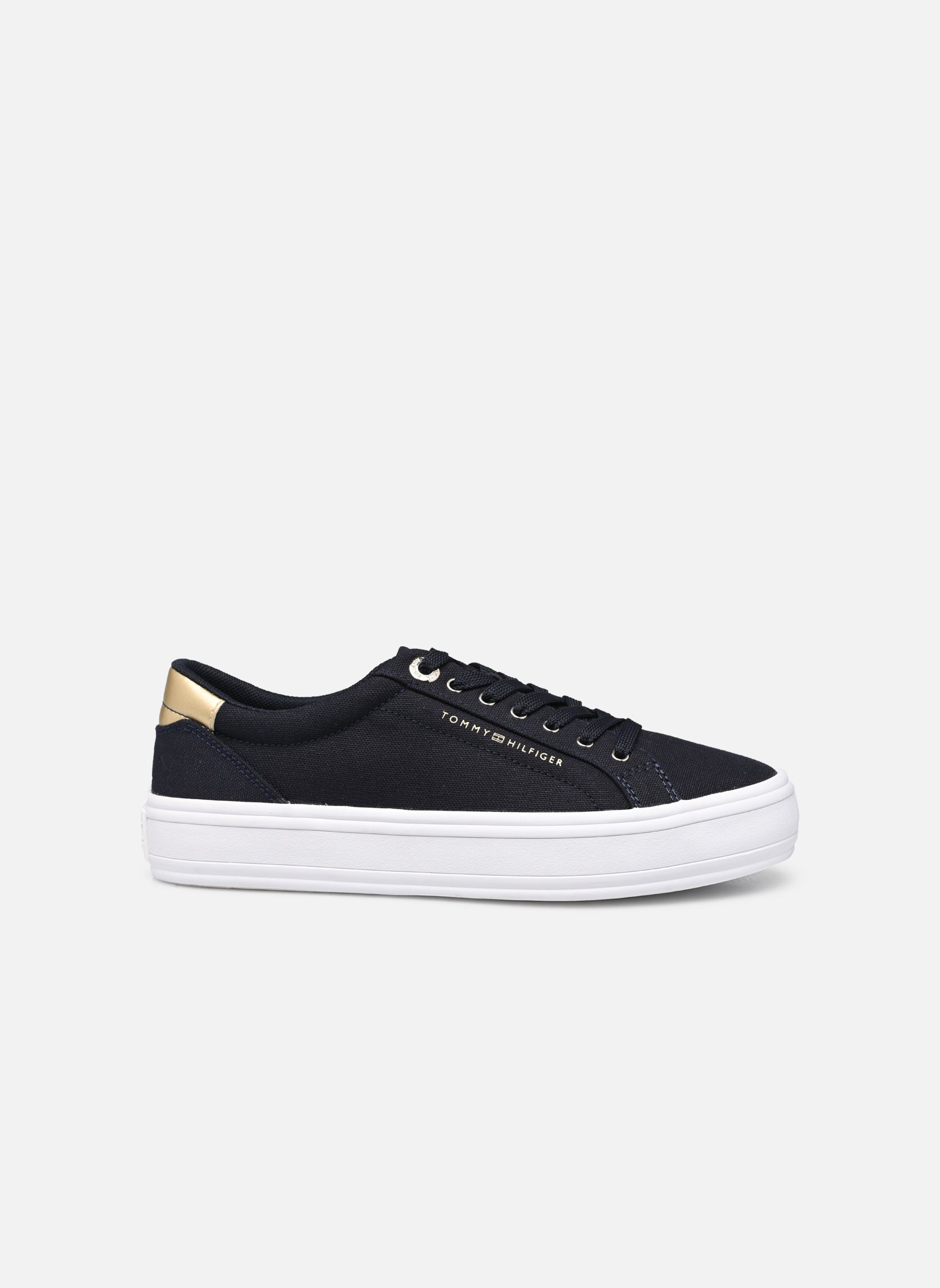 Sneaker ESSENTIAL VULC CANVA damen blau Tommy Hilfiger Sneaker ESSENTIAL VULC CANVA damen blau SPACE BLUE