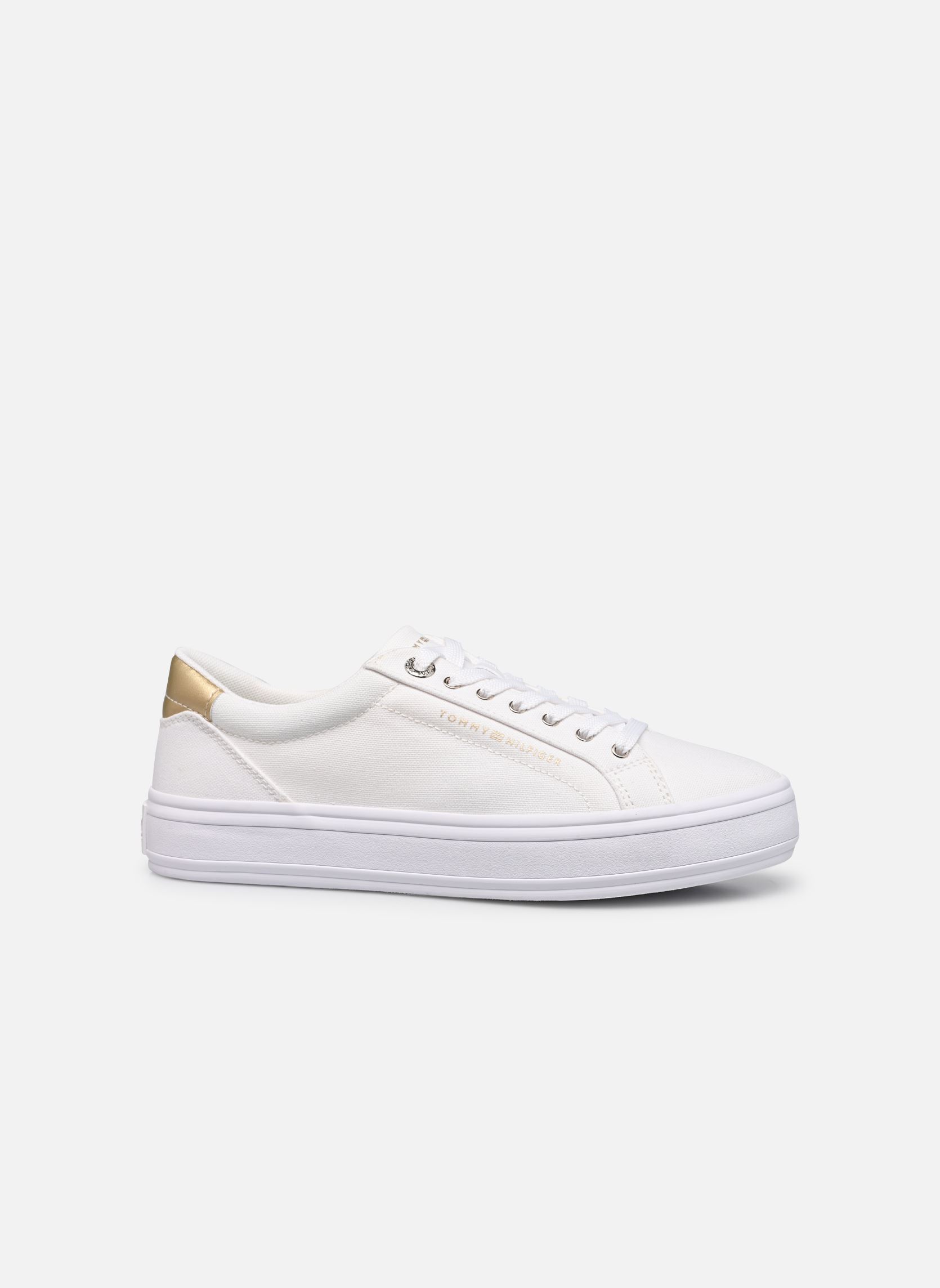 Sneakers ESSENTIAL VULC CANVA dames wit Tommy Hilfiger Sneakers ESSENTIAL VULC CANVA dames wit WHITE