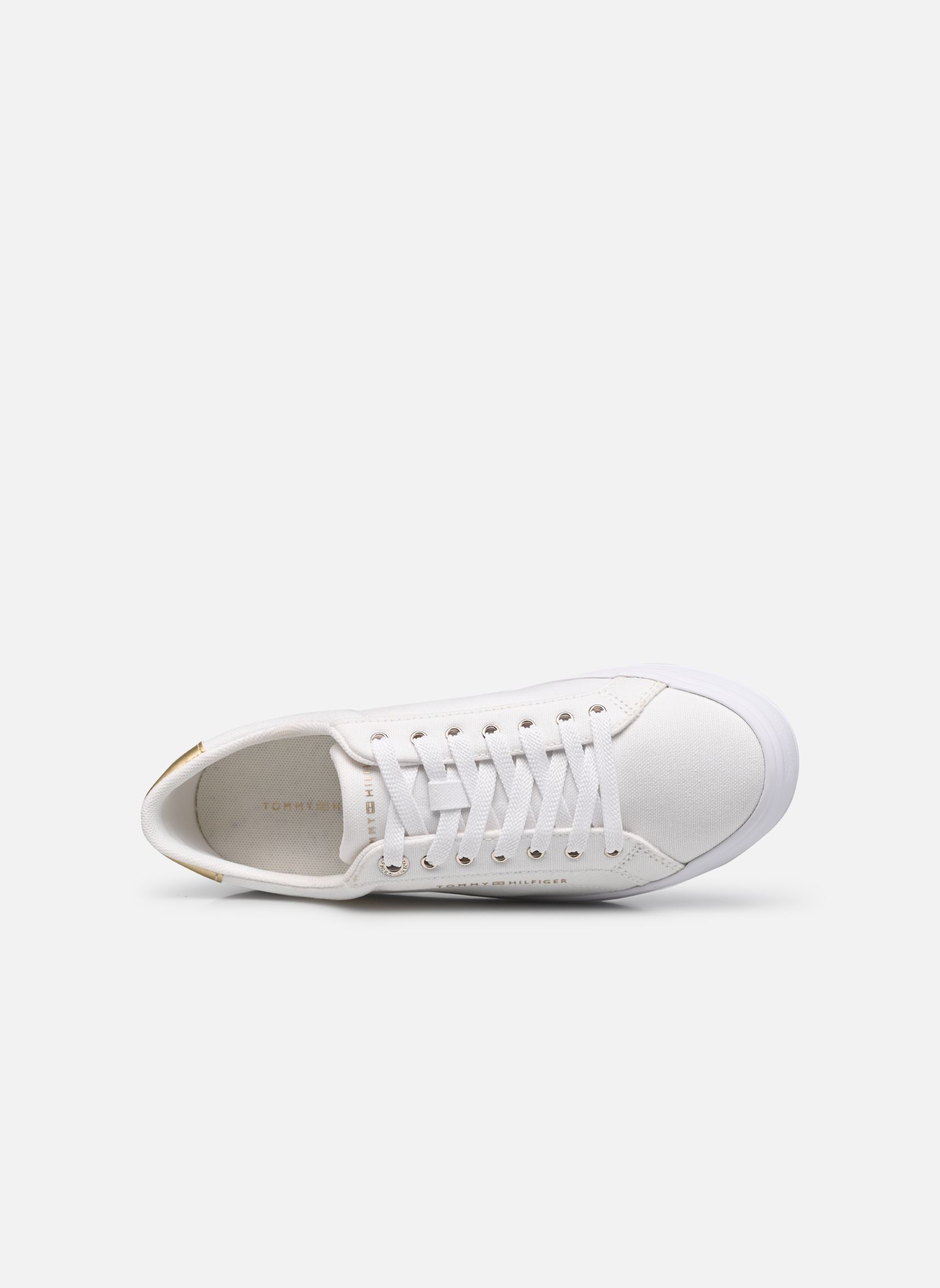 Sneakers ESSENTIAL VULC CANVA dames wit Tommy Hilfiger Sneakers ESSENTIAL VULC CANVA dames wit WHITE