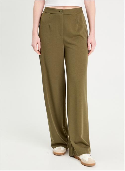 Cache Cache Pantalons droit CITYWIDEFEEL femme vert