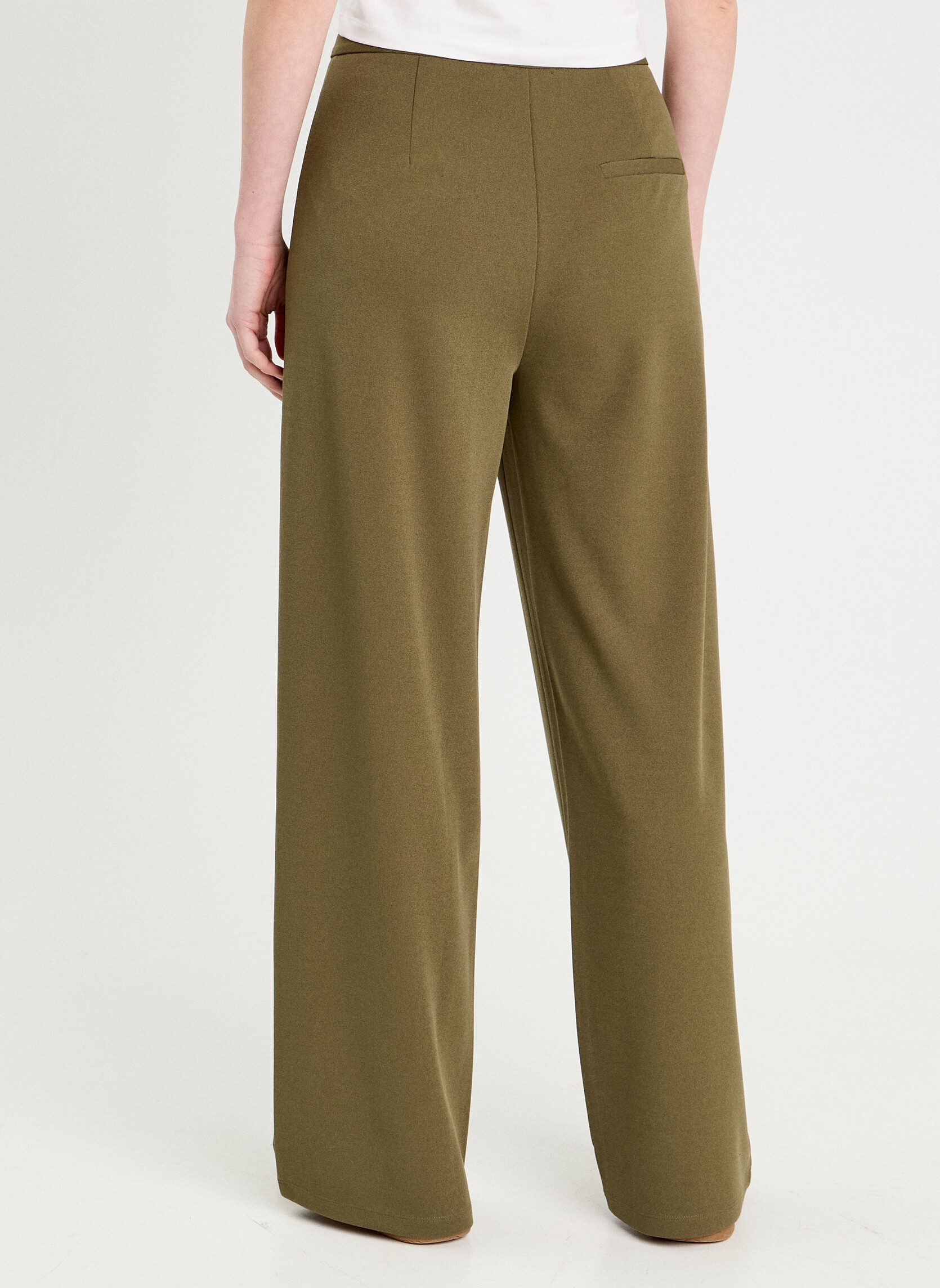 Pantalons droit CITYWIDEFEEL femme vert Cache Cache Pantalons droit CITYWIDEFEEL femme vert Kaki