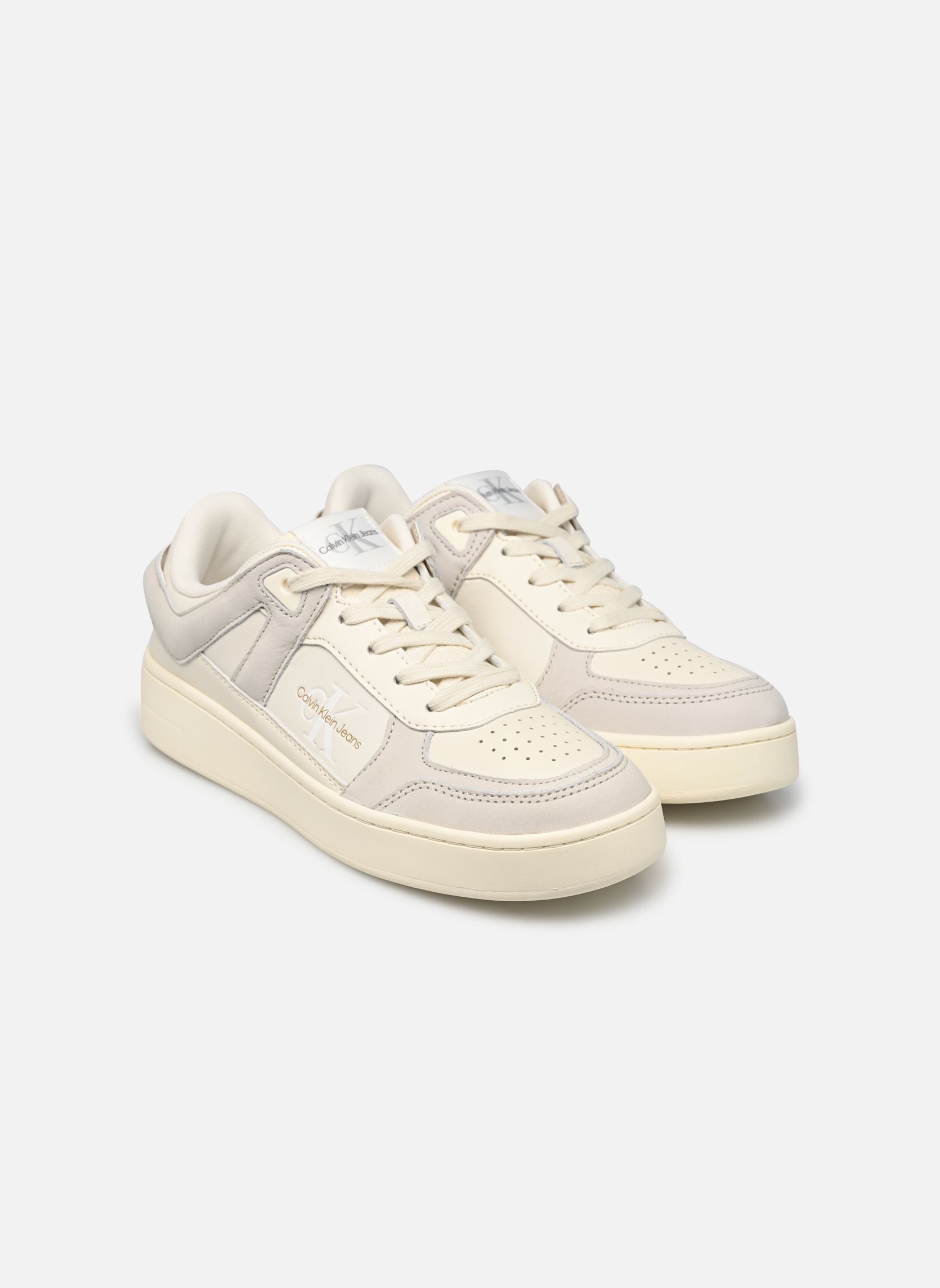 Sneakers BASKET CUPSOLE LOW M dames wit Calvin Klein Sneakers BASKET CUPSOLE LOW M dames wit CREAMY WHITE/EGGSHELL