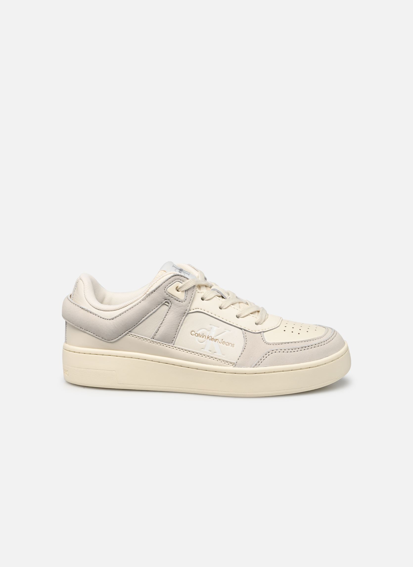 Sneakers BASKET CUPSOLE LOW M dames wit Calvin Klein Sneakers BASKET CUPSOLE LOW M dames wit CREAMY WHITE/EGGSHELL