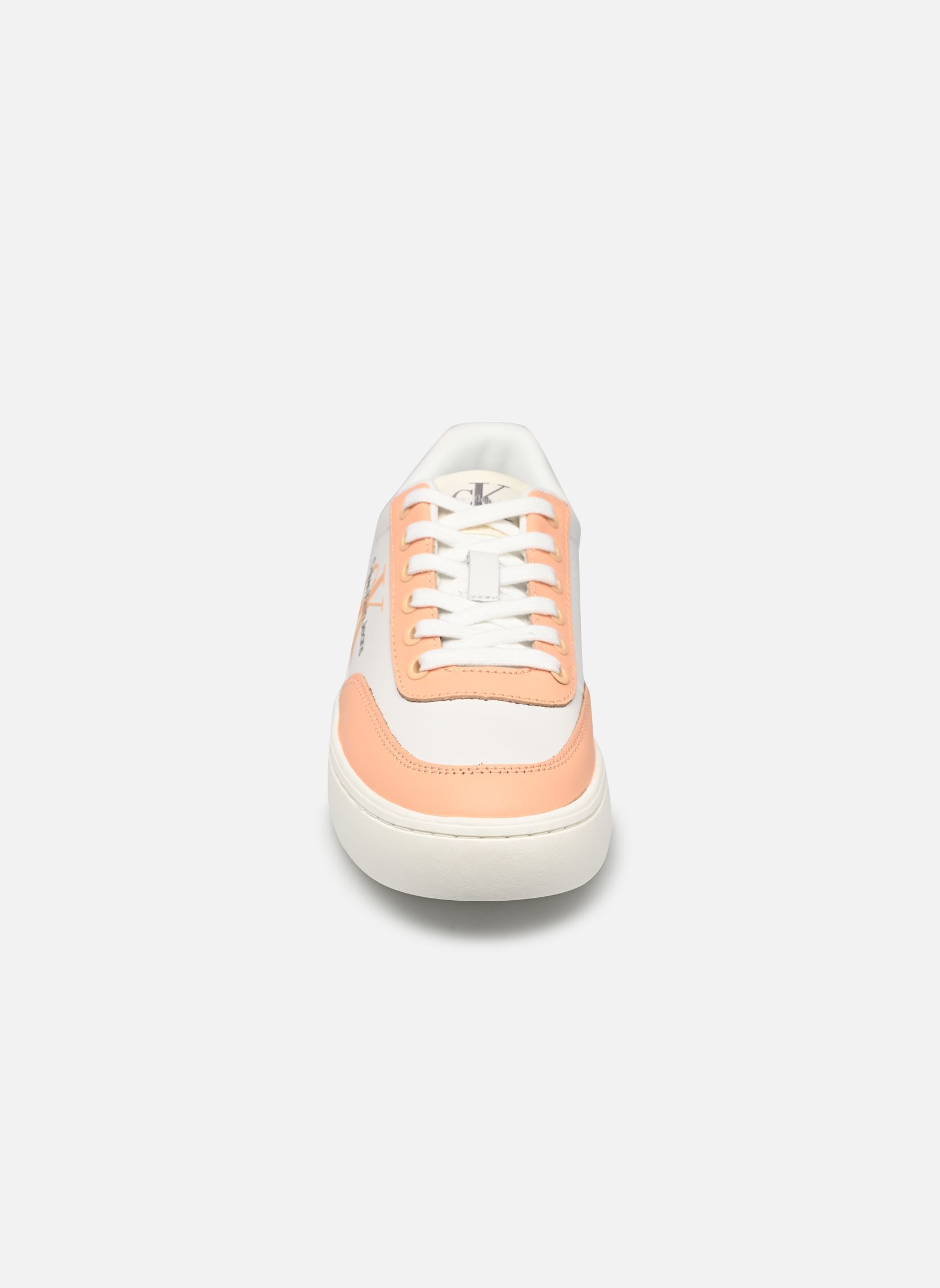 Sneakers CLASSIC CUPSOLE LOW dames wit Calvin Klein Sneakers CLASSIC CUPSOLE LOW dames wit BRIGHT WHITE/APRICOT ICE