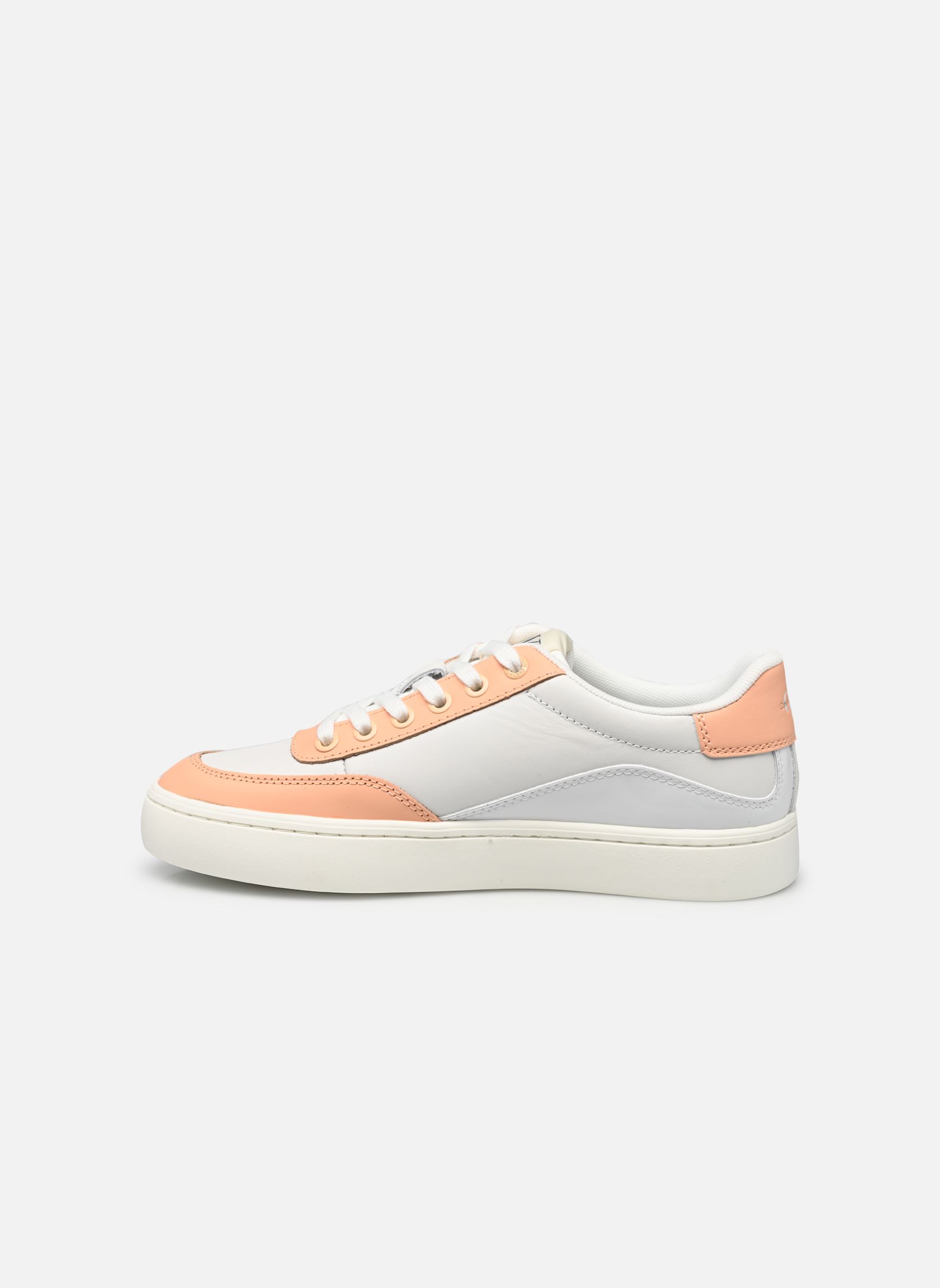 Sneakers CLASSIC CUPSOLE LOW dames wit Calvin Klein Sneakers CLASSIC CUPSOLE LOW dames wit BRIGHT WHITE/APRICOT ICE