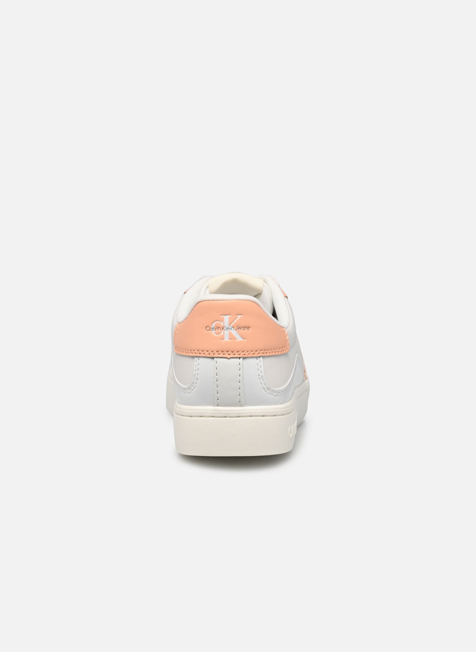 Sneakers CLASSIC CUPSOLE LOW dames wit Calvin Klein Sneakers CLASSIC CUPSOLE LOW dames wit BRIGHT WHITE/APRICOT ICE
