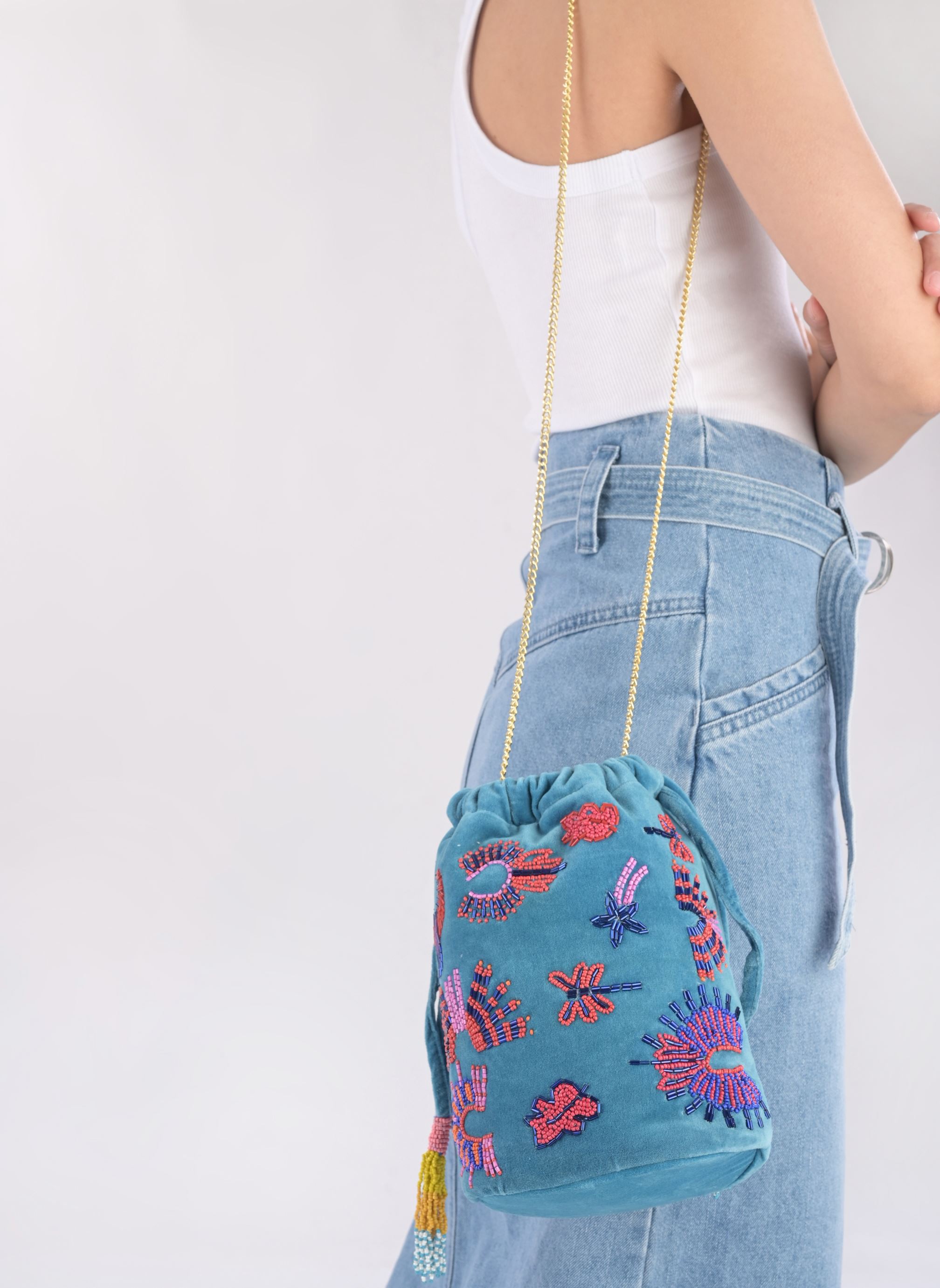 Umhängetaschen Vicy damen blau Wild Umhängetaschen Vicy damen blau Bleu