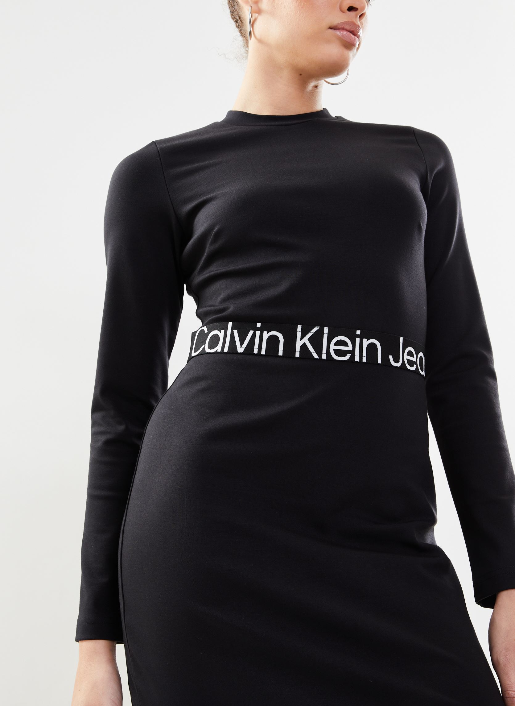 Kleider Logo Elastic Milano damen schwarz Calvin Klein Jeans Kleider Logo Elastic Milano damen schwarz BLACK