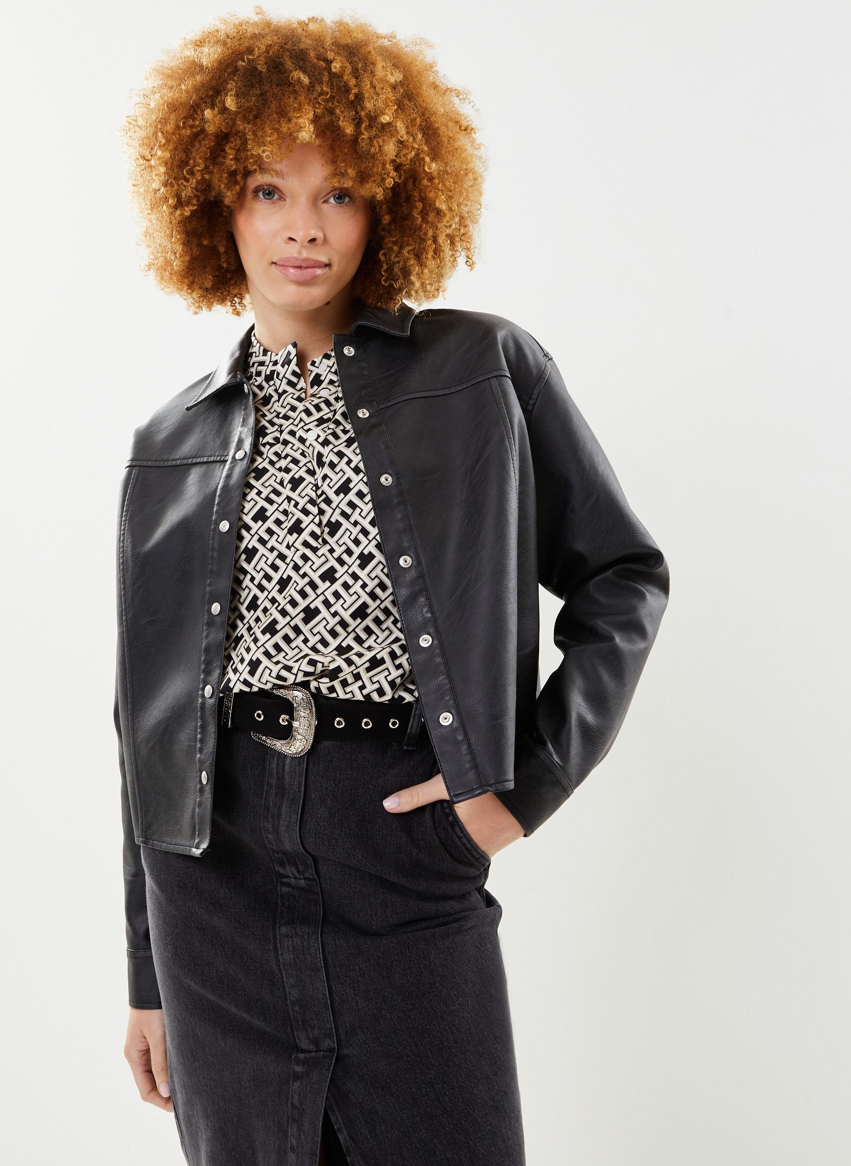 Vêtements Calvin Klein Jeans Faux Leather Relaxed pour Accessoires