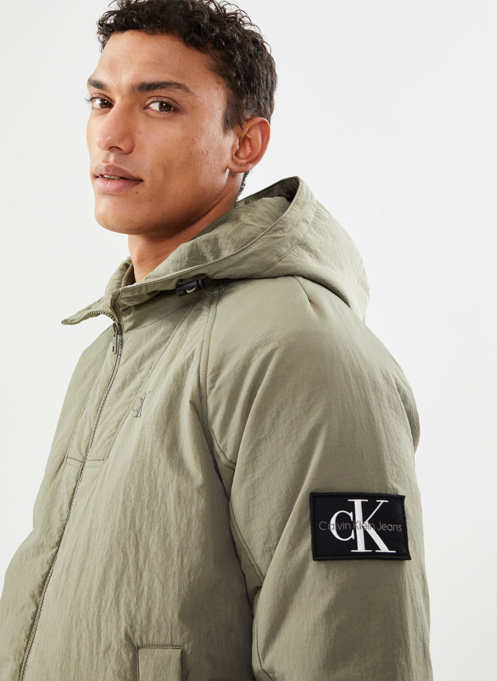Bomberjacken Hooded Padded Harrin herren grün Calvin Klein Jeans Bomberjacken Hooded Padded Harrin herren grün GREEN