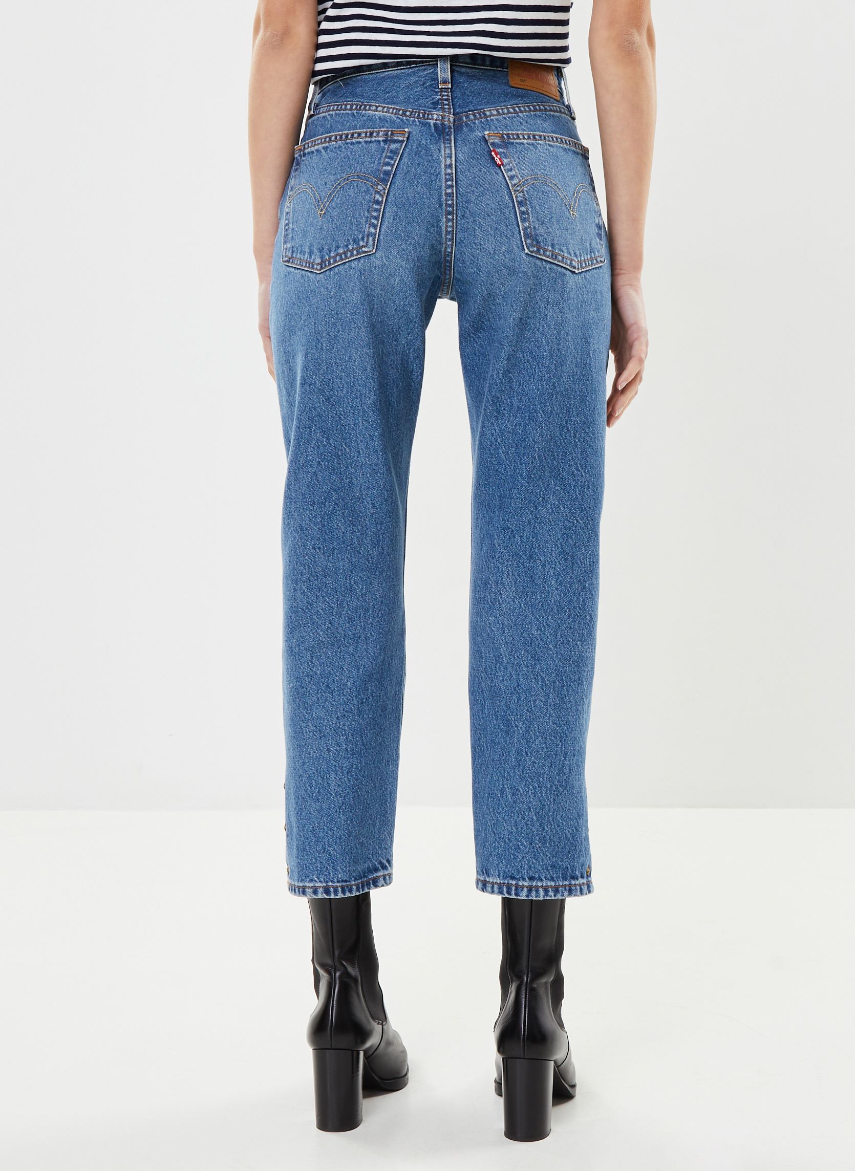 Rechte jeans / Straight Leg Jeans 501® Crop dames blauw Levi's Rechte jeans / Straight Leg Jeans 501® Crop dames blauw Treat Yourself