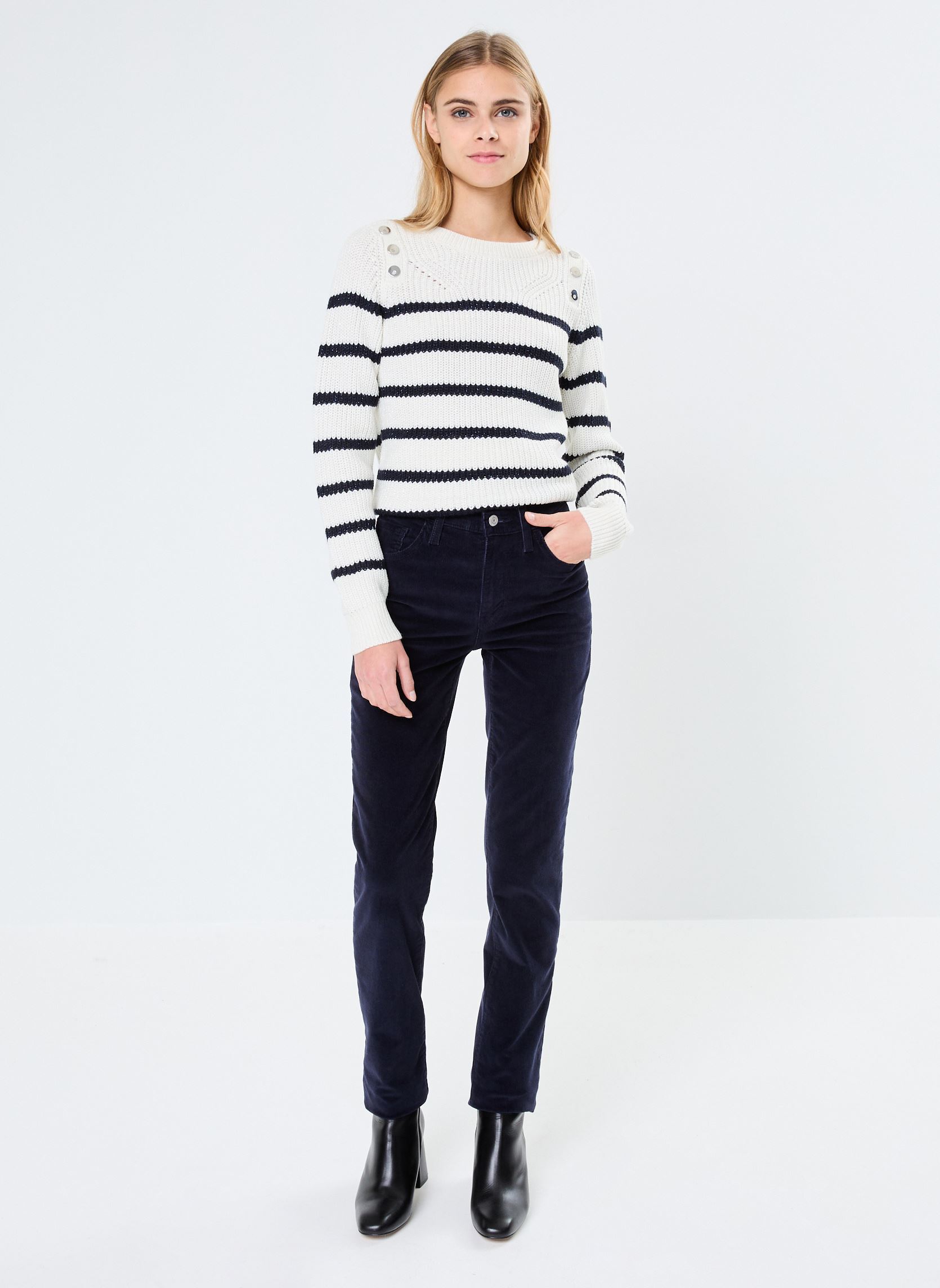Jeans droit 724 High Rise Straight femme bleu Levi's Jeans droit 724 High Rise Straight femme bleu NIGHTWATCH BLUE