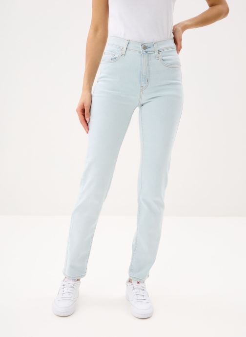 Levi's Jeans droit 724 High Rise Straight femme bleu