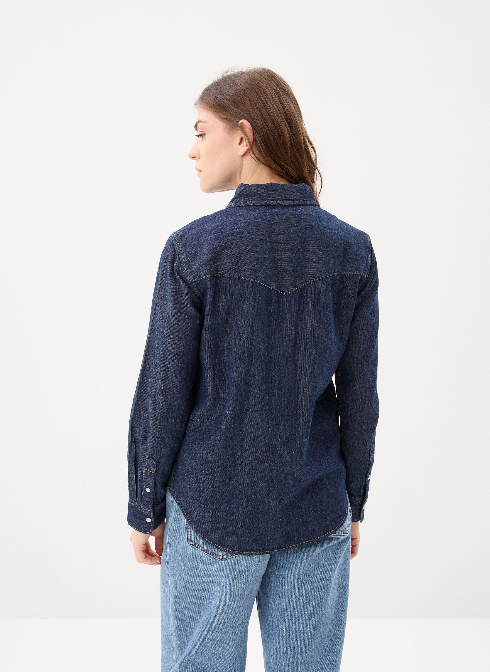 Lange mouw overhemden Iconic Western dames blauw Levi's Lange mouw overhemden Iconic Western dames blauw TODAY'S NEWS