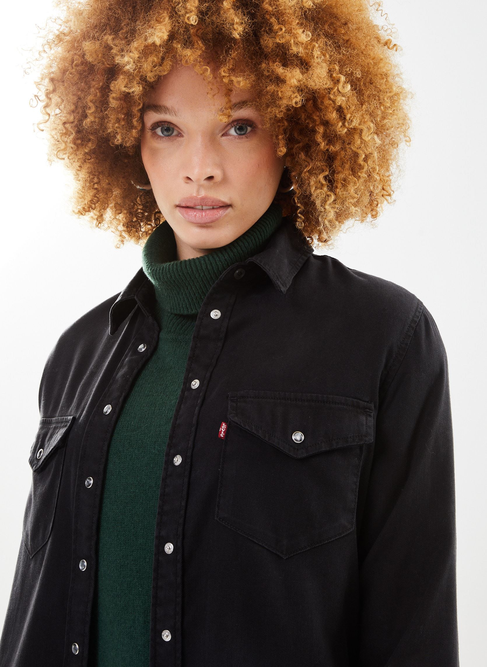 Langarm-Hemden Iconic Western damen schwarz Levi's Langarm-Hemden Iconic Western damen schwarz DARK AGES