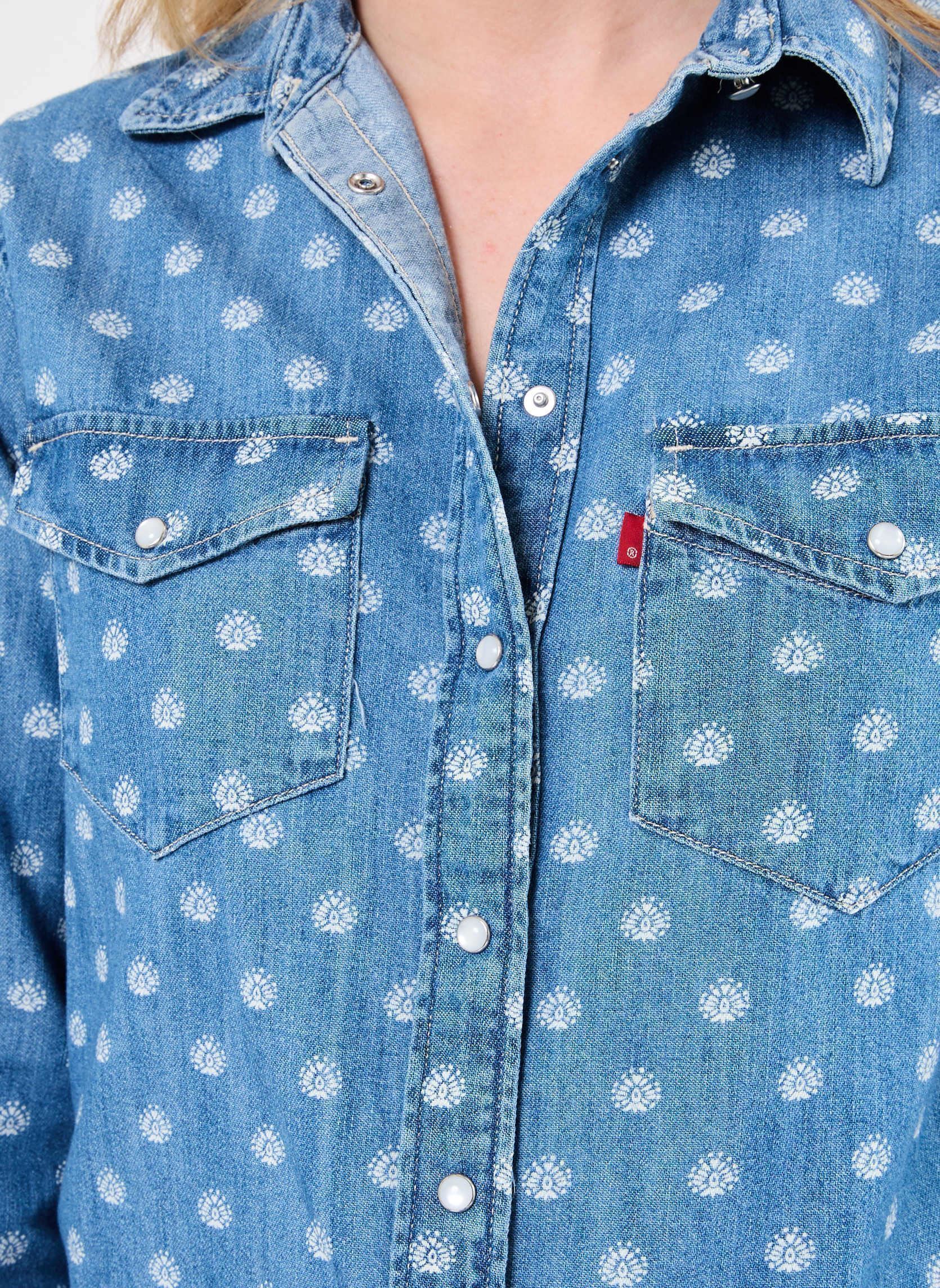 Chemises manches longues Iconic Western femme bleu Levi's Chemises manches longues Iconic Western femme bleu CATT BLOCK PRINT DENIM DENIM