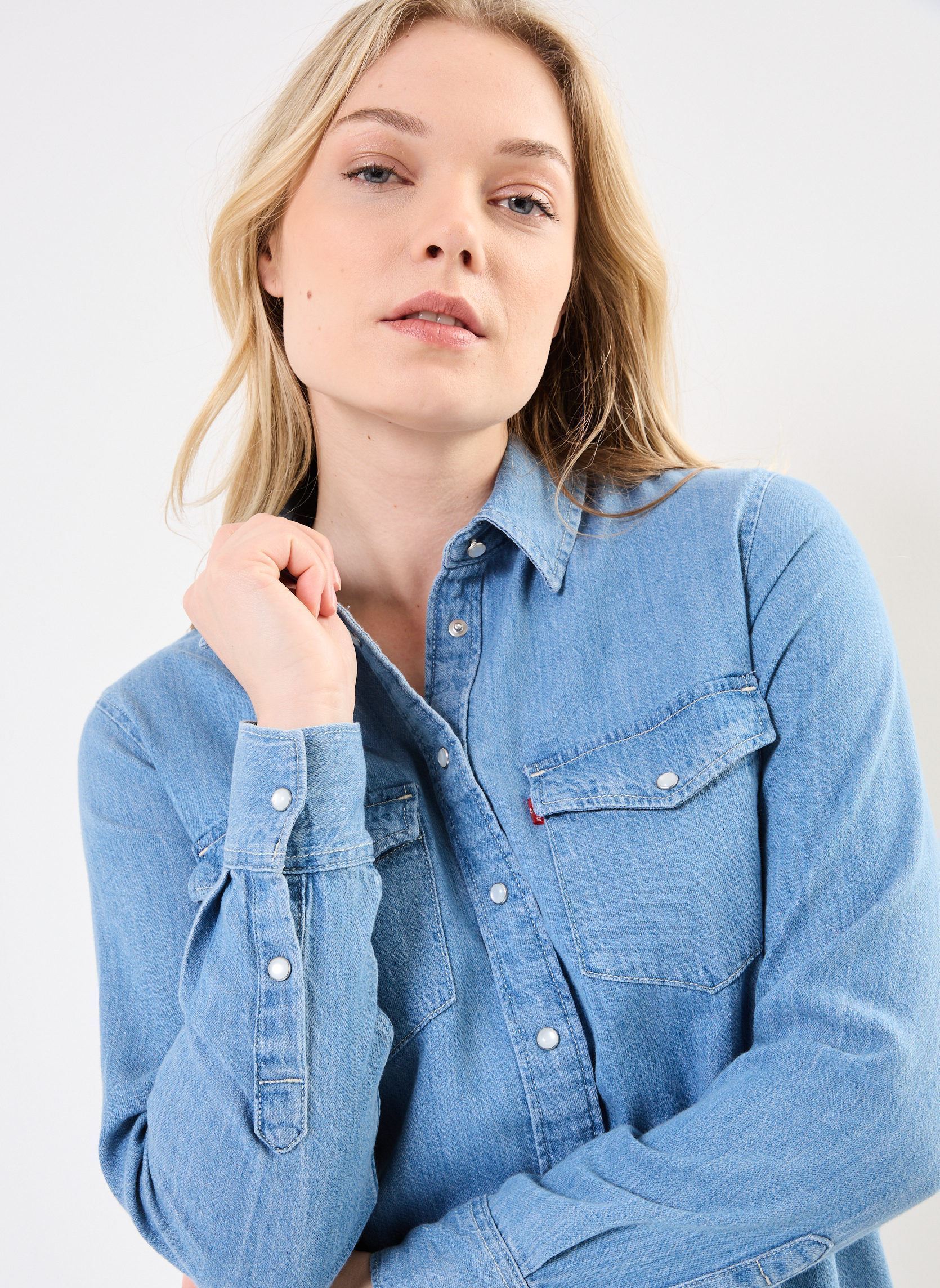 Langarm-Hemden Iconic Western damen blau Levi's Langarm-Hemden Iconic Western damen blau PLAY BREAK