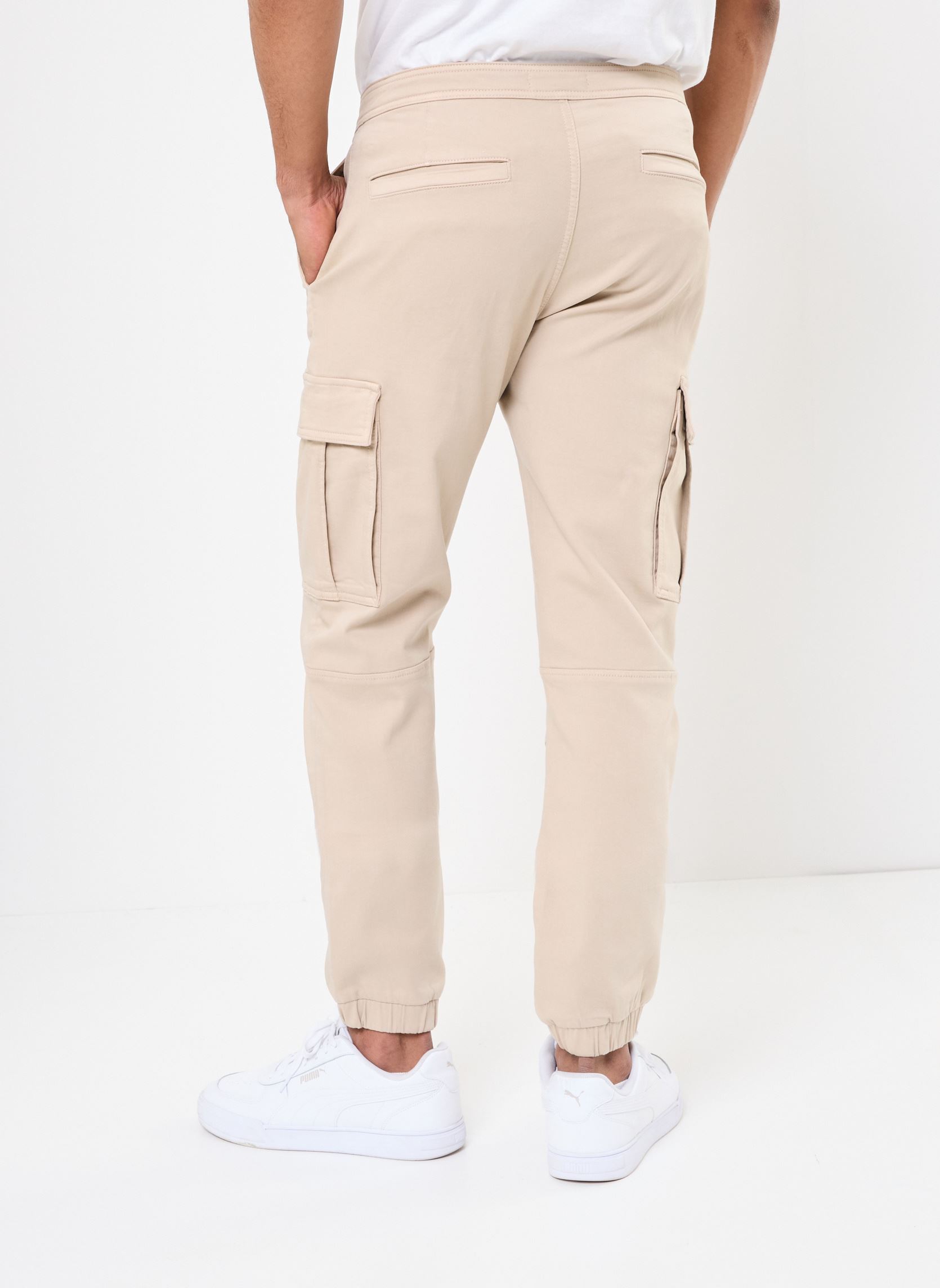 Pantalons chino PBAT cargo homme beige Marvin&Co Pantalons chino PBAT cargo homme beige CHATEAU GRAY