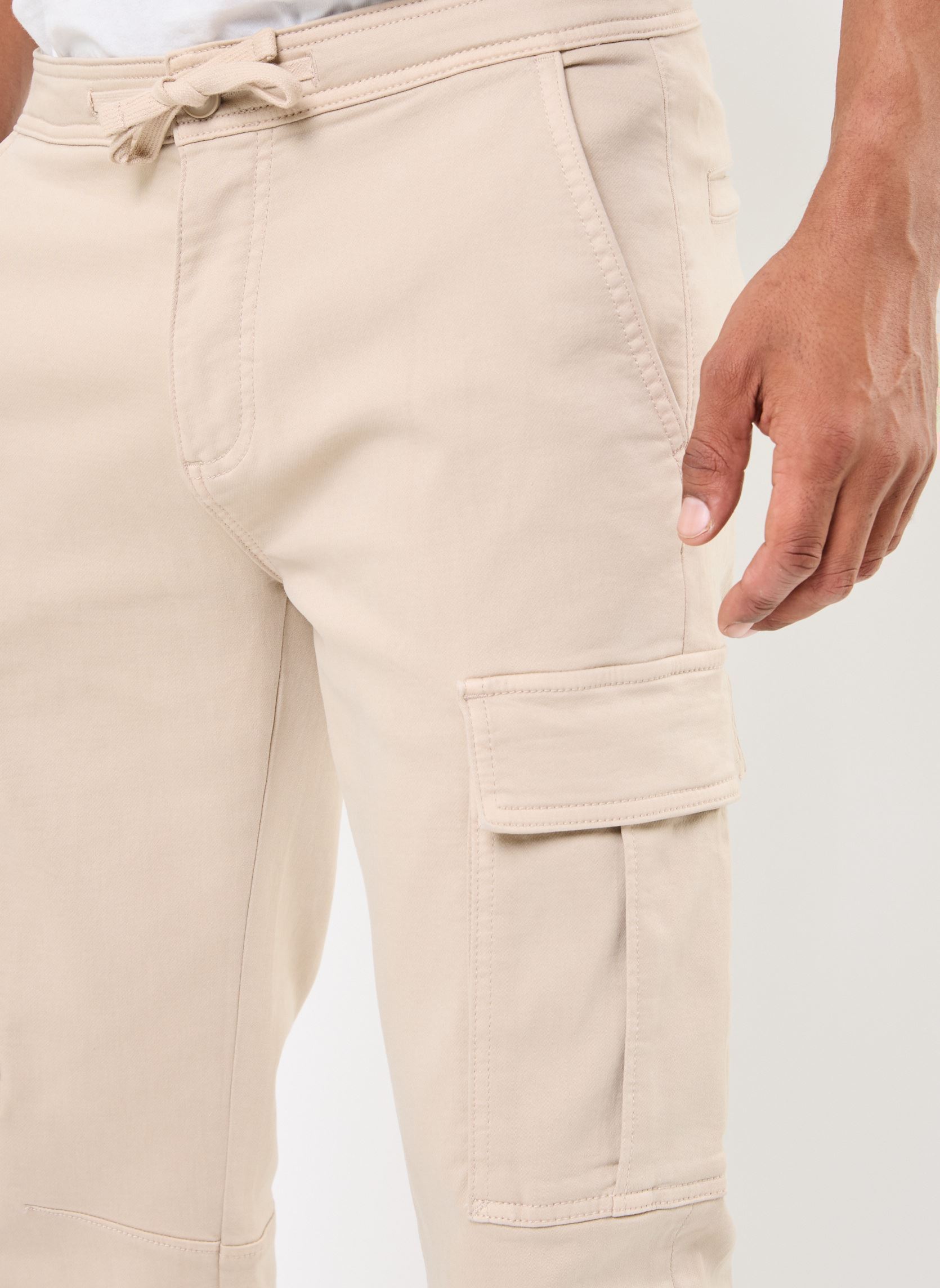 Pantalons chino PBAT cargo homme beige Marvin&Co Pantalons chino PBAT cargo homme beige CHATEAU GRAY