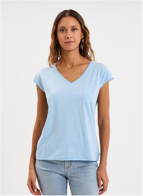 CREEKS Tee-shirts T-shirt - CRE3ORANGE1 femme bleu