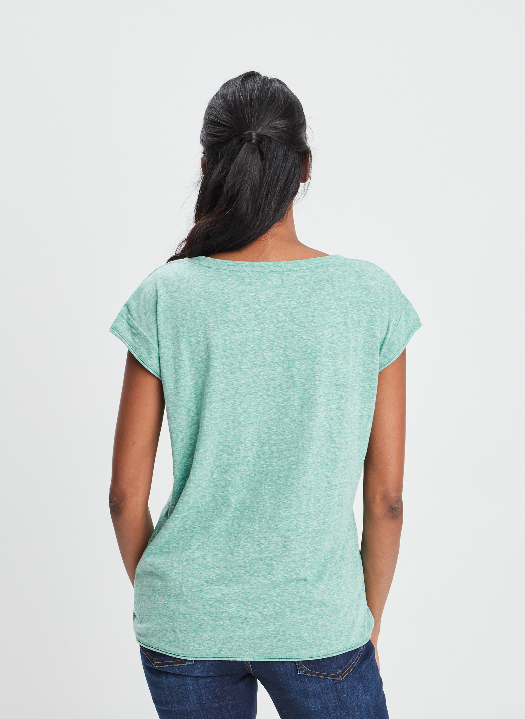 Tee-shirts T-shirt - CRE3ORANGE1 femme vert CREEKS Tee-shirts T-shirt - CRE3ORANGE1 femme vert Vert clair