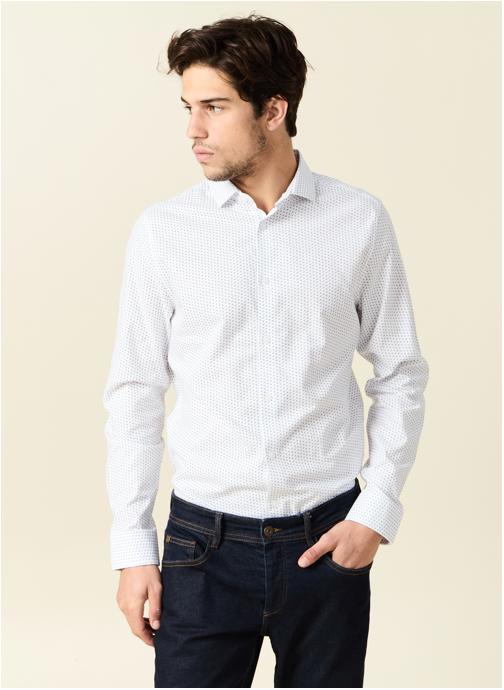 Bonobo Chemises PRINTCOLITH homme beige