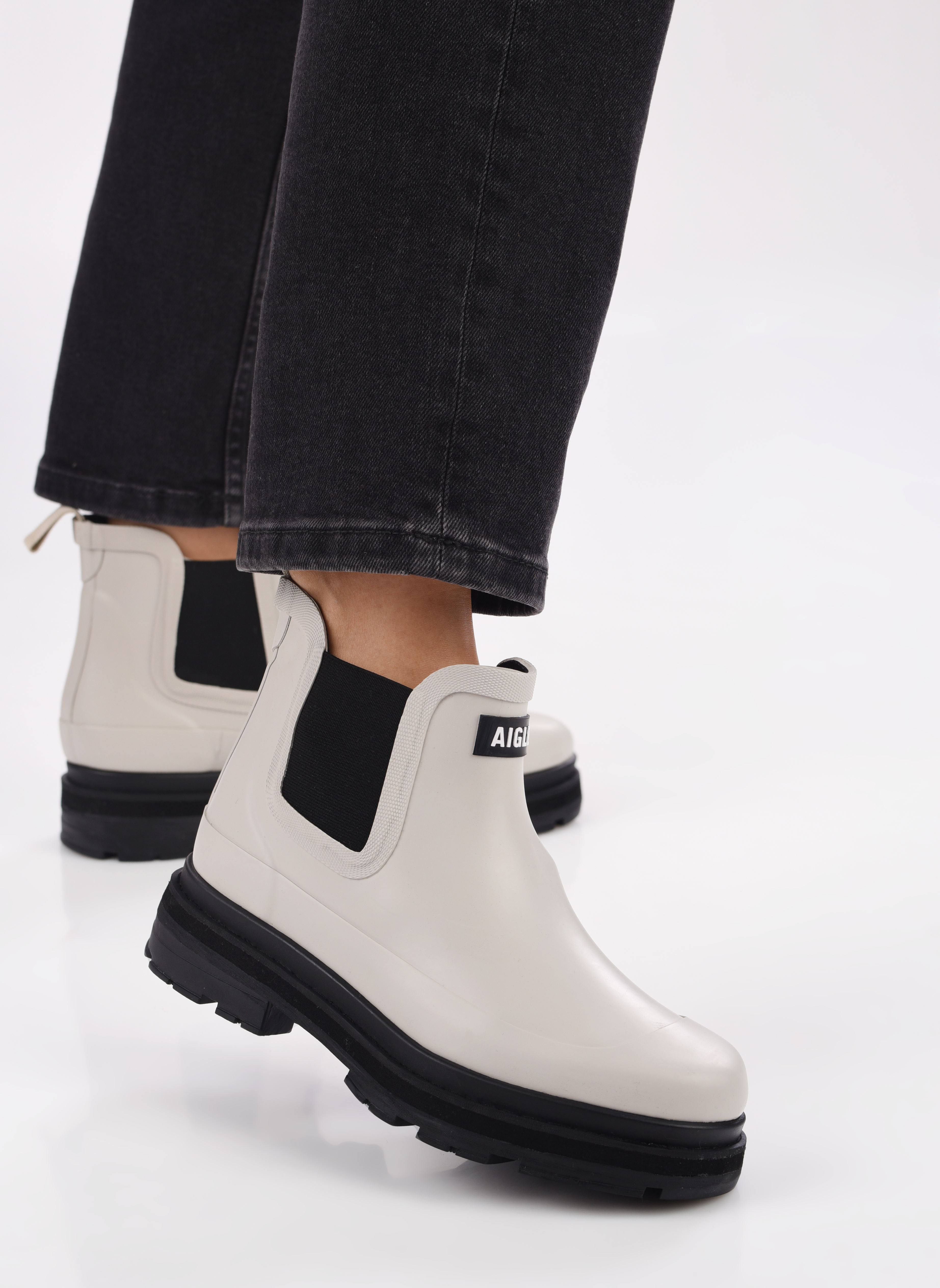 Bottes de pluie Soft Rain 2 femme blanc Aigle Bottes de pluie Soft Rain 2 femme blanc SABLE