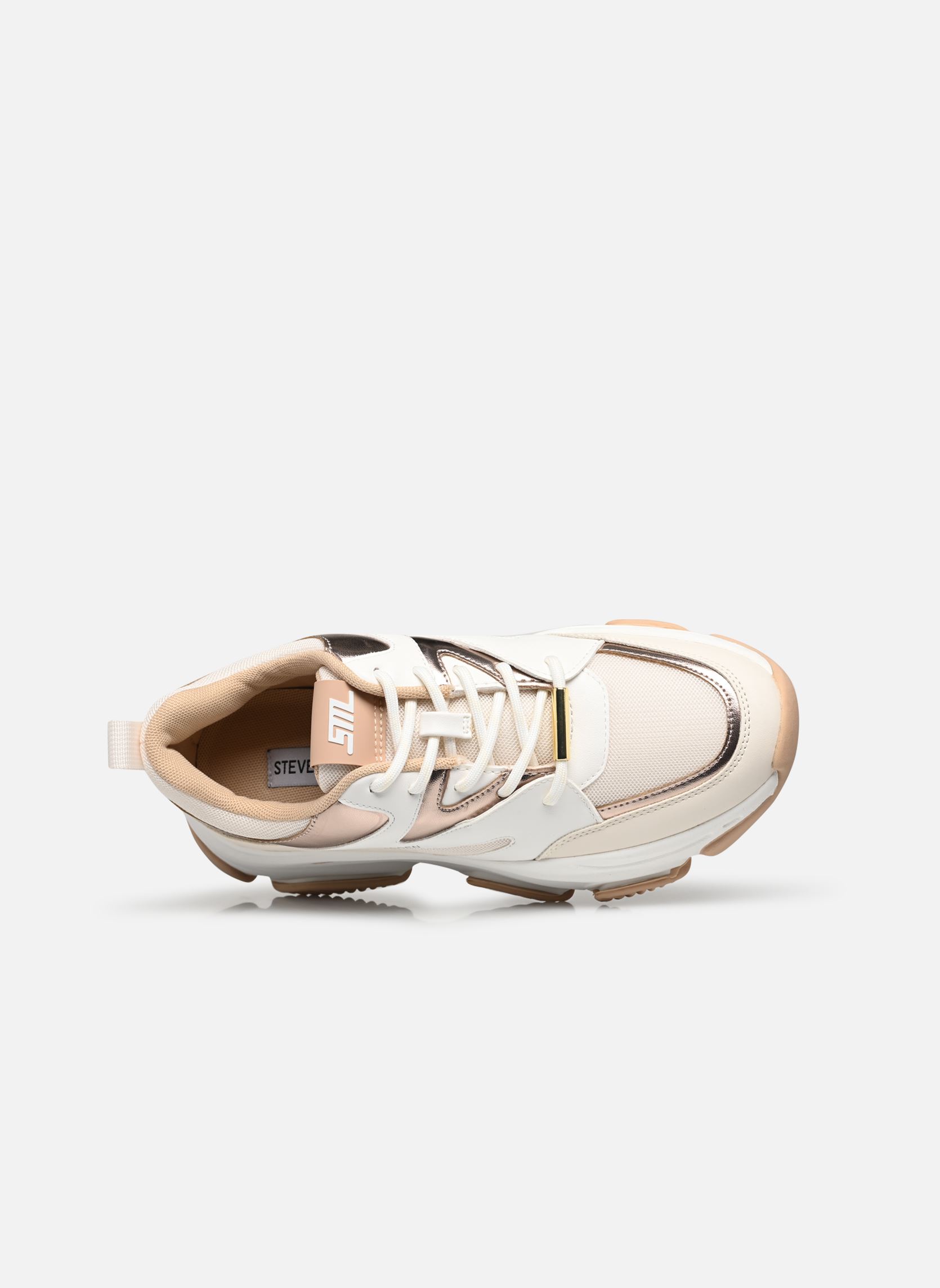 Baskets Progressive femme blanc Steve Madden Baskets Progressive femme blanc Cream Rose Gld