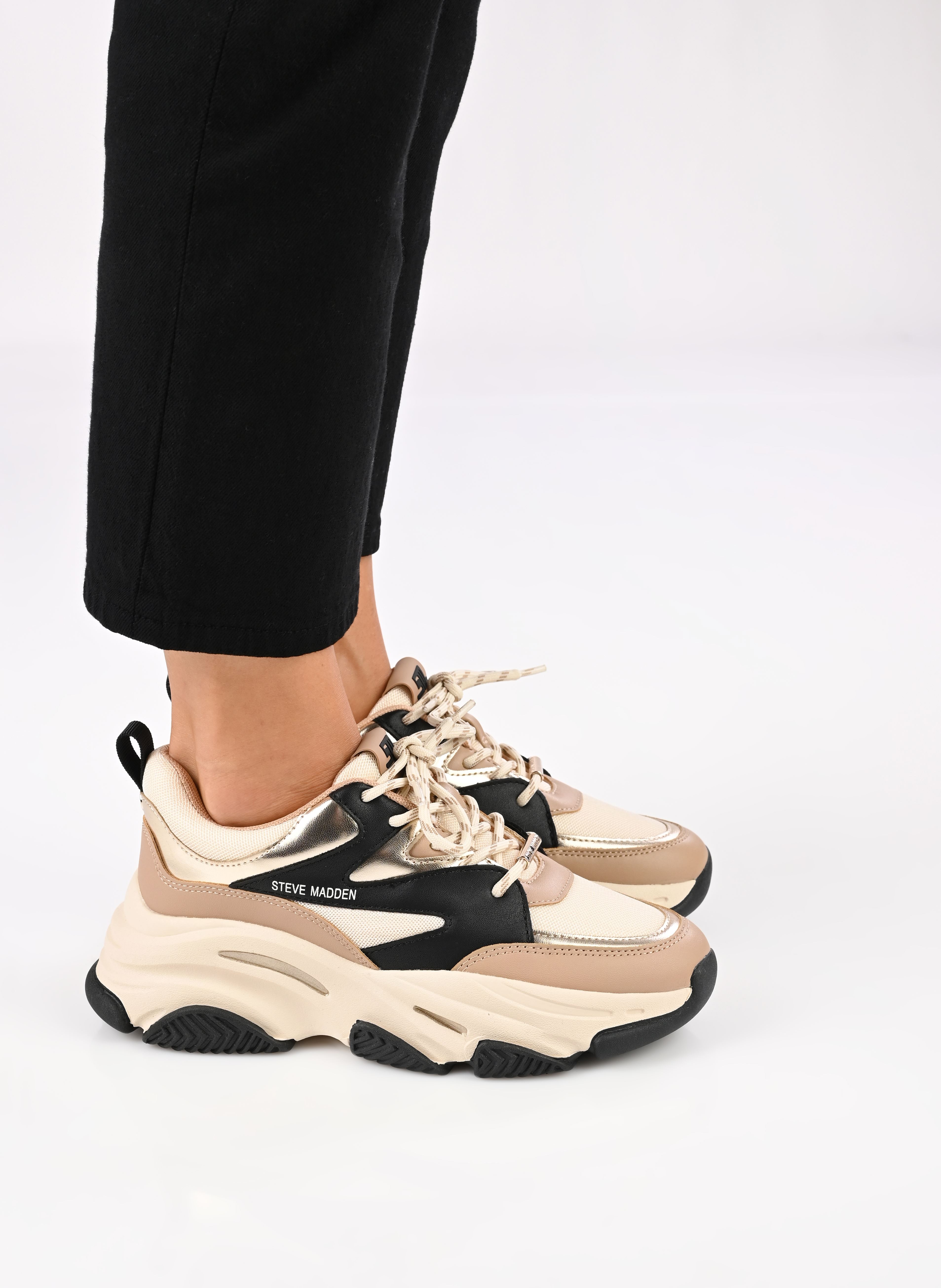 Baskets Progressive femme multicolore Steve Madden Baskets Progressive femme multicolore Khaki/Black